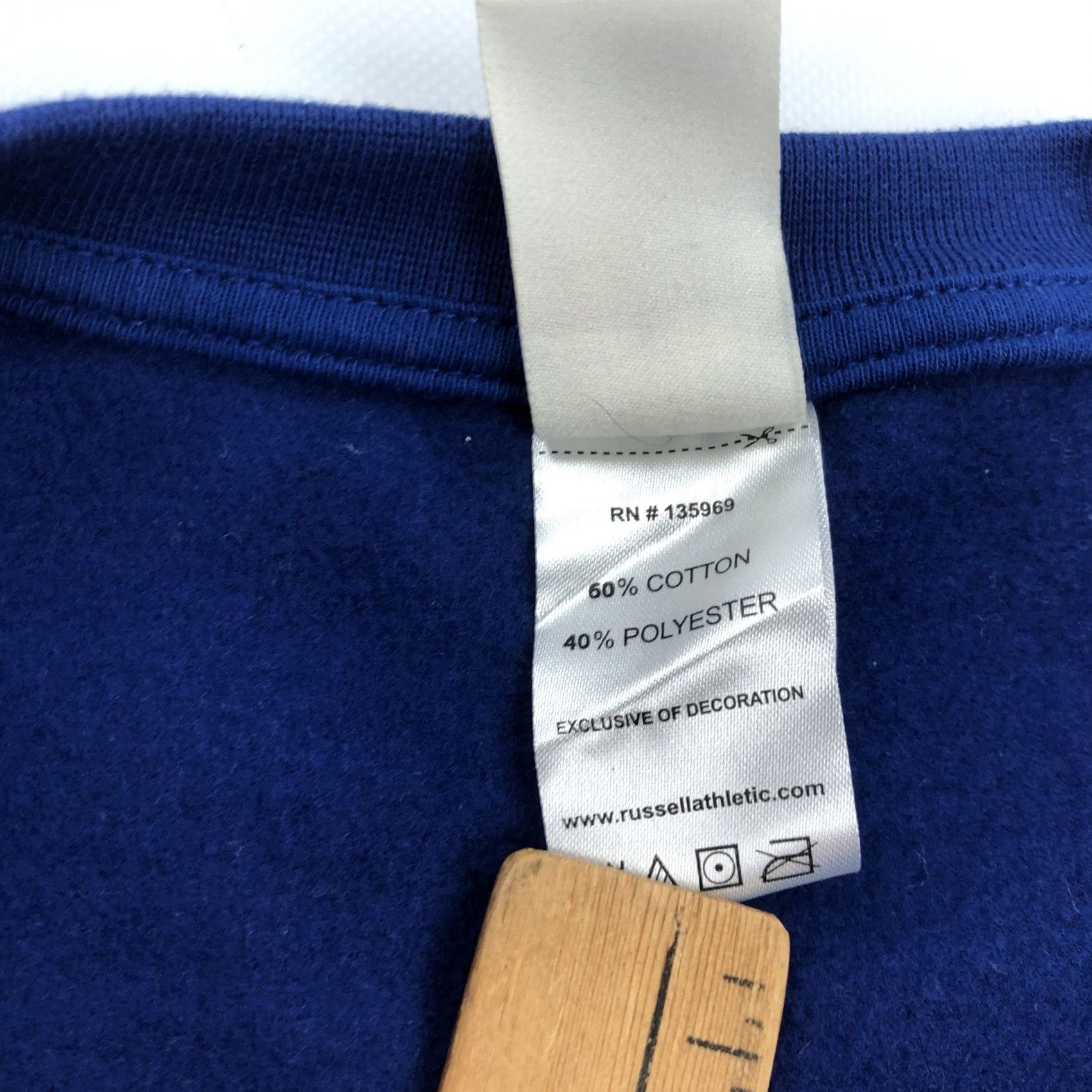 Russell Athletic Russell Athletic Men's 3XLT Pullover Sweatshirt Big & Tall Blue Crewneck Fleece Sweatshirt Size US XXL / EU 58 / 5 - 5 Thumbnail