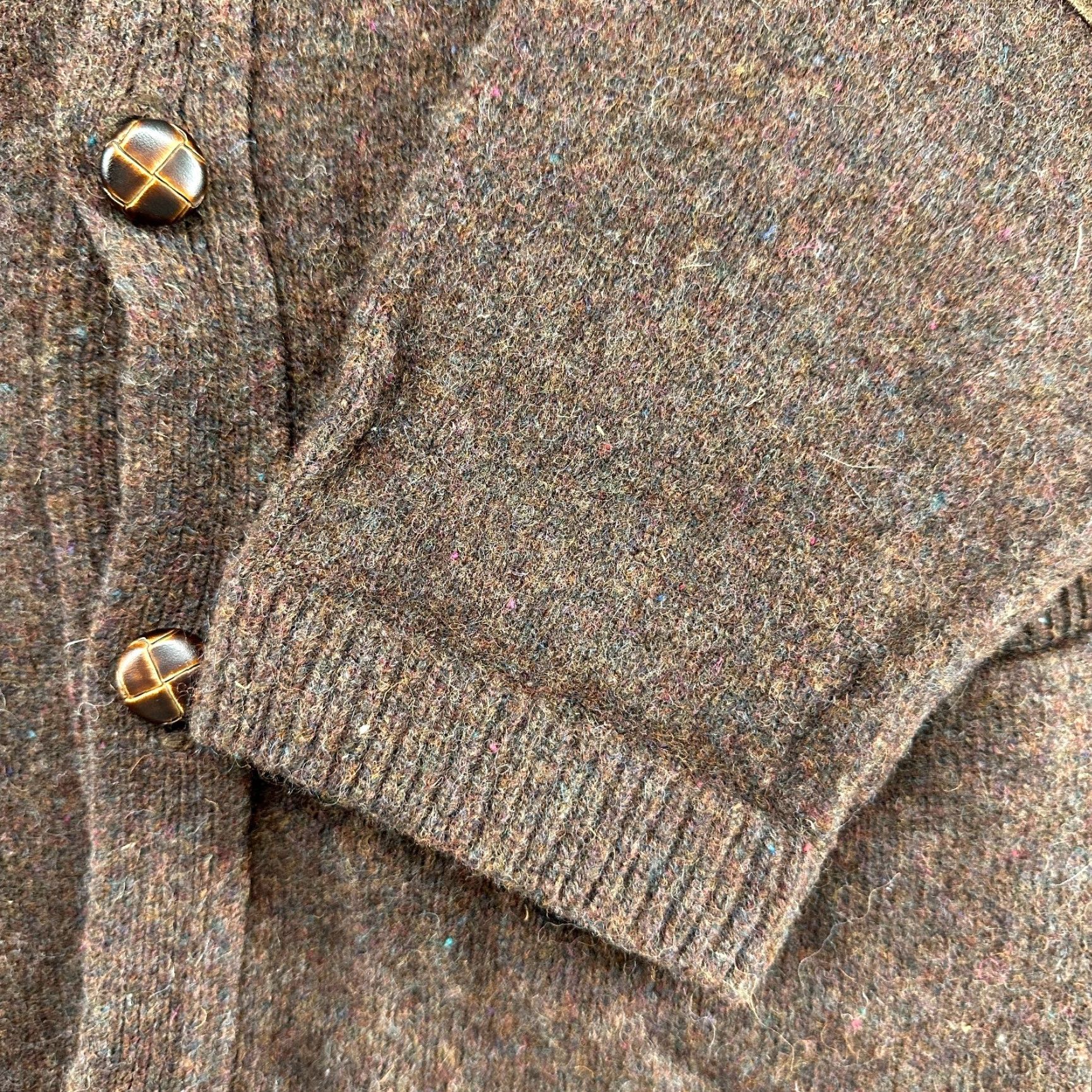 Eddie Bauer VINTAGE Eddie Bauer Sweater Cardigan Mens XLT XL Tall Brown Wool Tight Knit 90s Size US XL / EU 56 / 4 - 4 Thumbnail