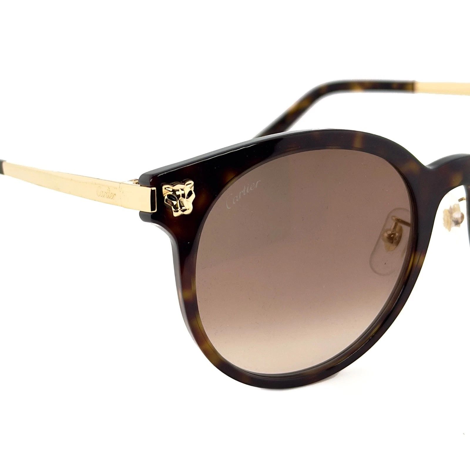 Cartier CARTIER PANTHERE Head CT0245SK Gold Sunglasses 0245 002 Size ONE SIZE - 8 Thumbnail