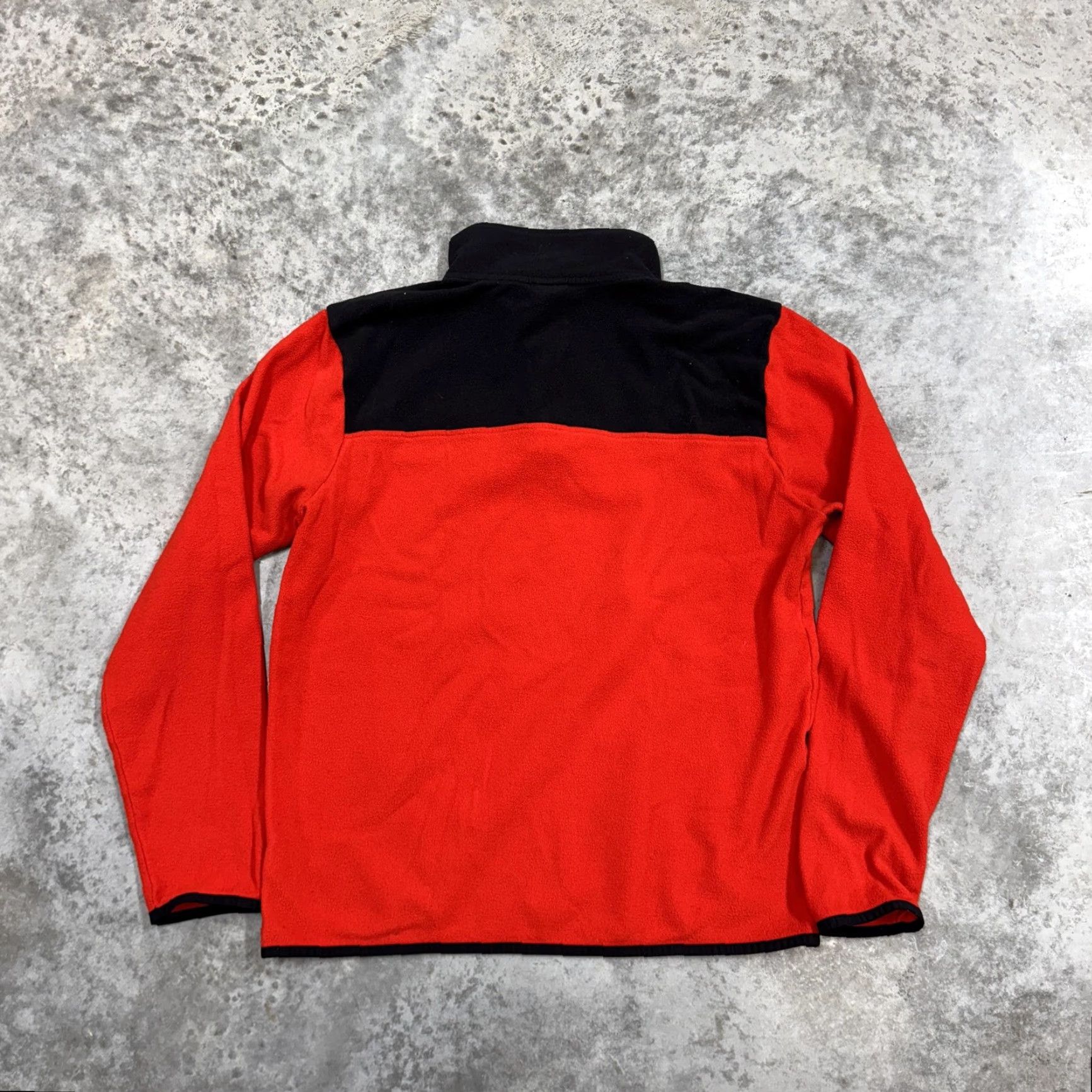 The North Face The North Face Fleece Pullover Mens Large Red Black Quarter Zip Jacket Size US L / EU 52-54 / 3 - 4 Thumbnail