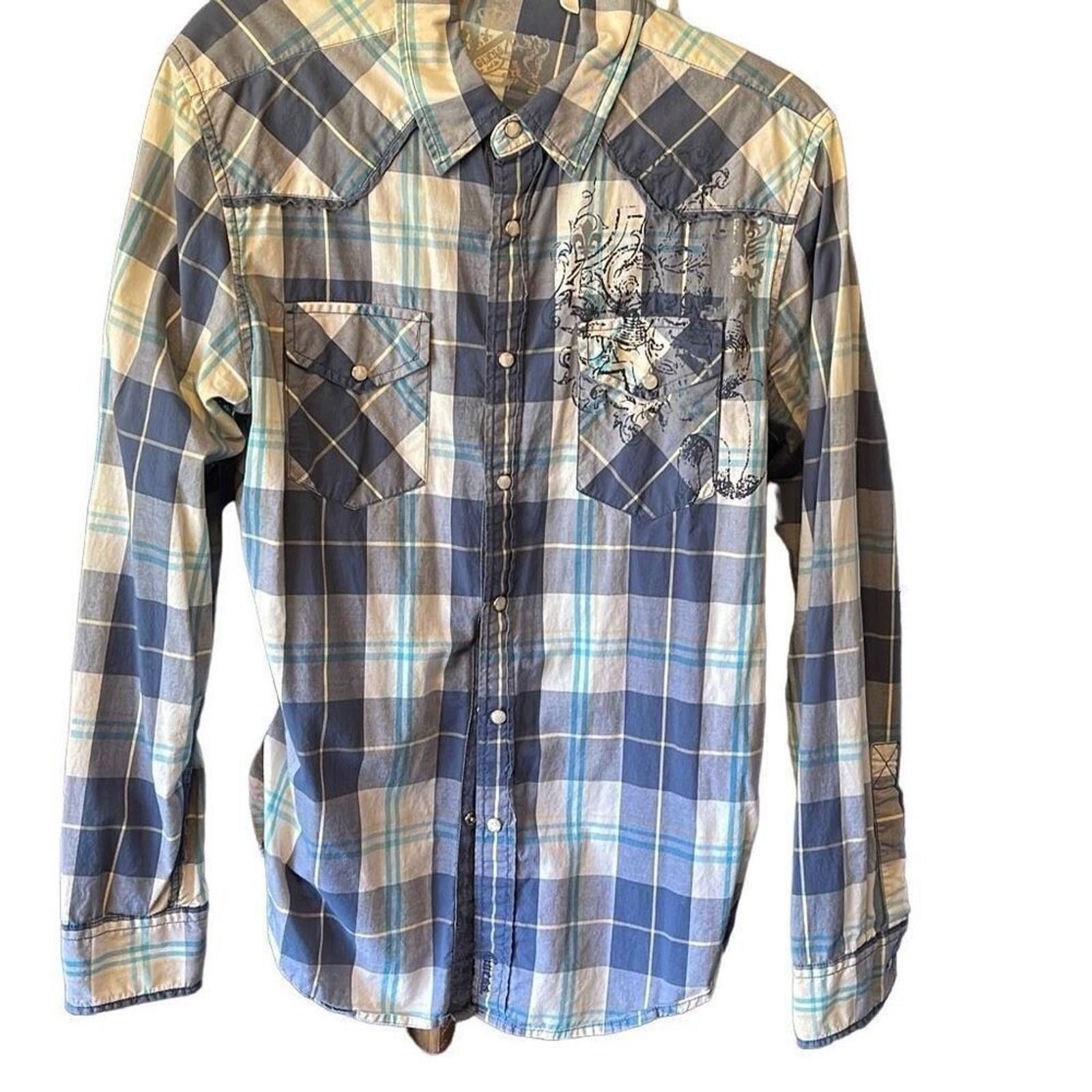 Guess Vintage Guess western shirt with pearl snap button Size US M / EU 48-50 / 2 - 1 Thumbnail