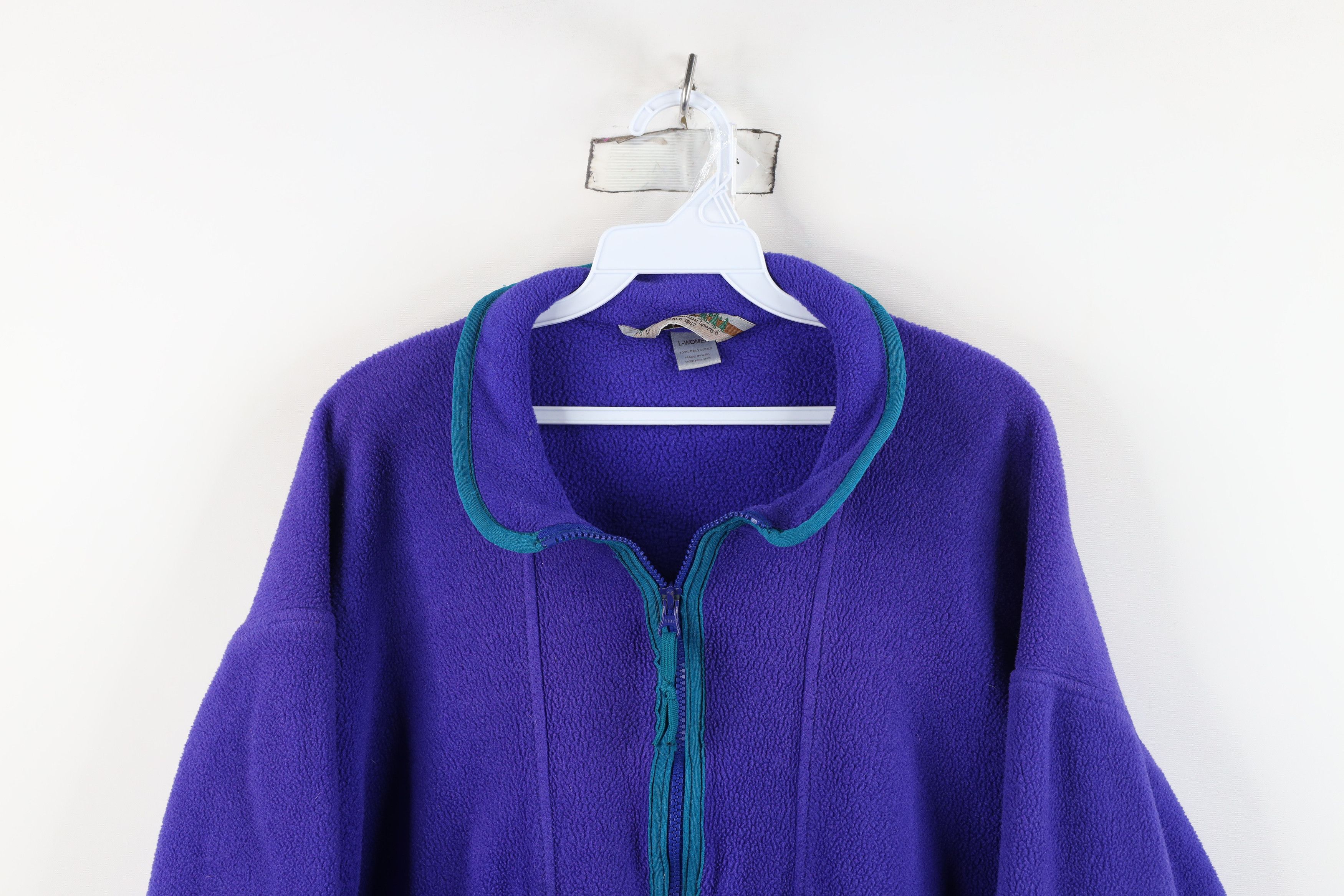Vintage Vintage 90s Streetwear Half Zip Fleece Pullover Sweater USA Size L / US 10 / IT 46 - 2 Thumbnail