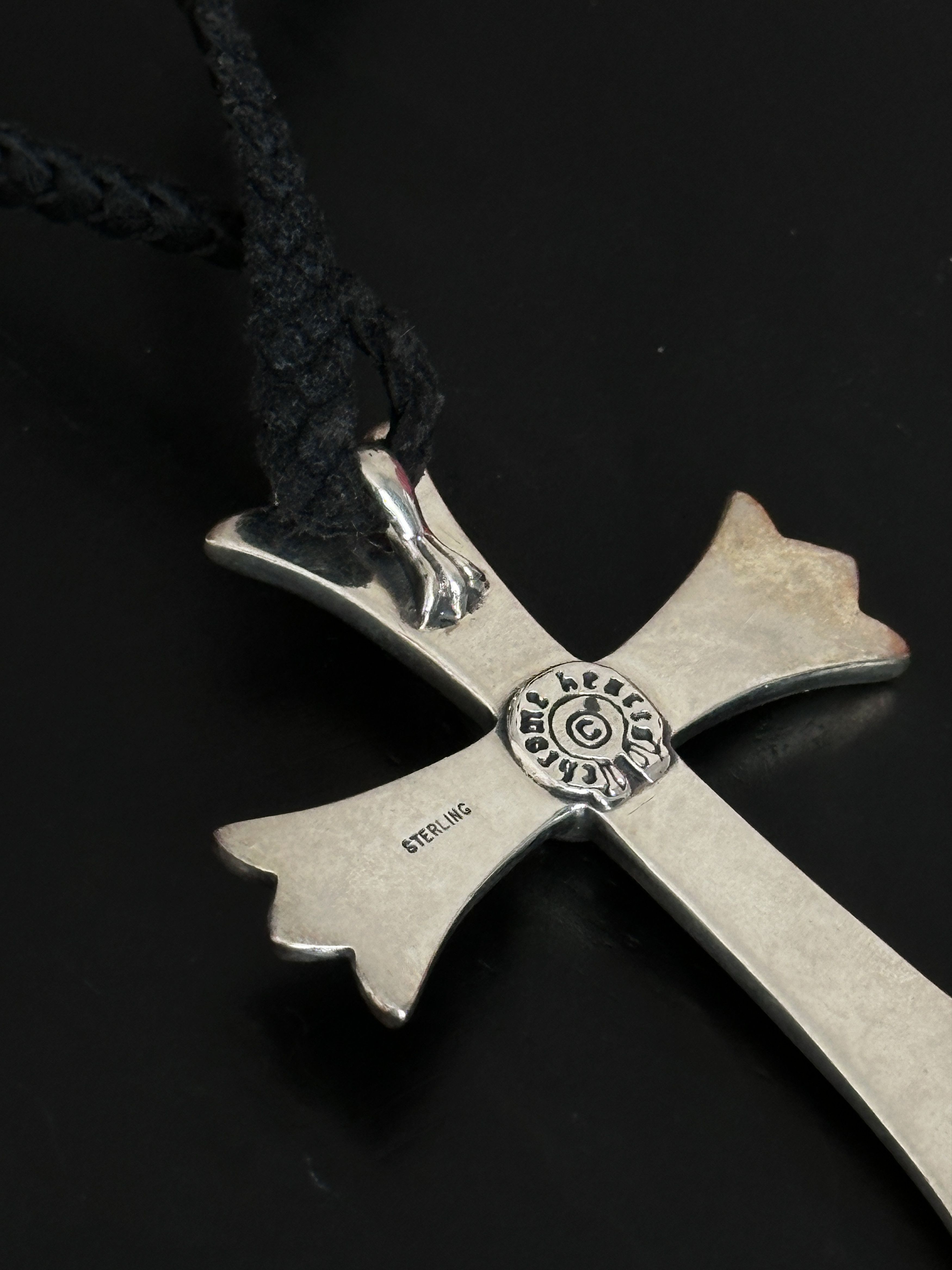 Chrome Hearts Chrome Hearts CH Cross LRG Large Pendant Top Leather Size ONE SIZE - 16 Thumbnail