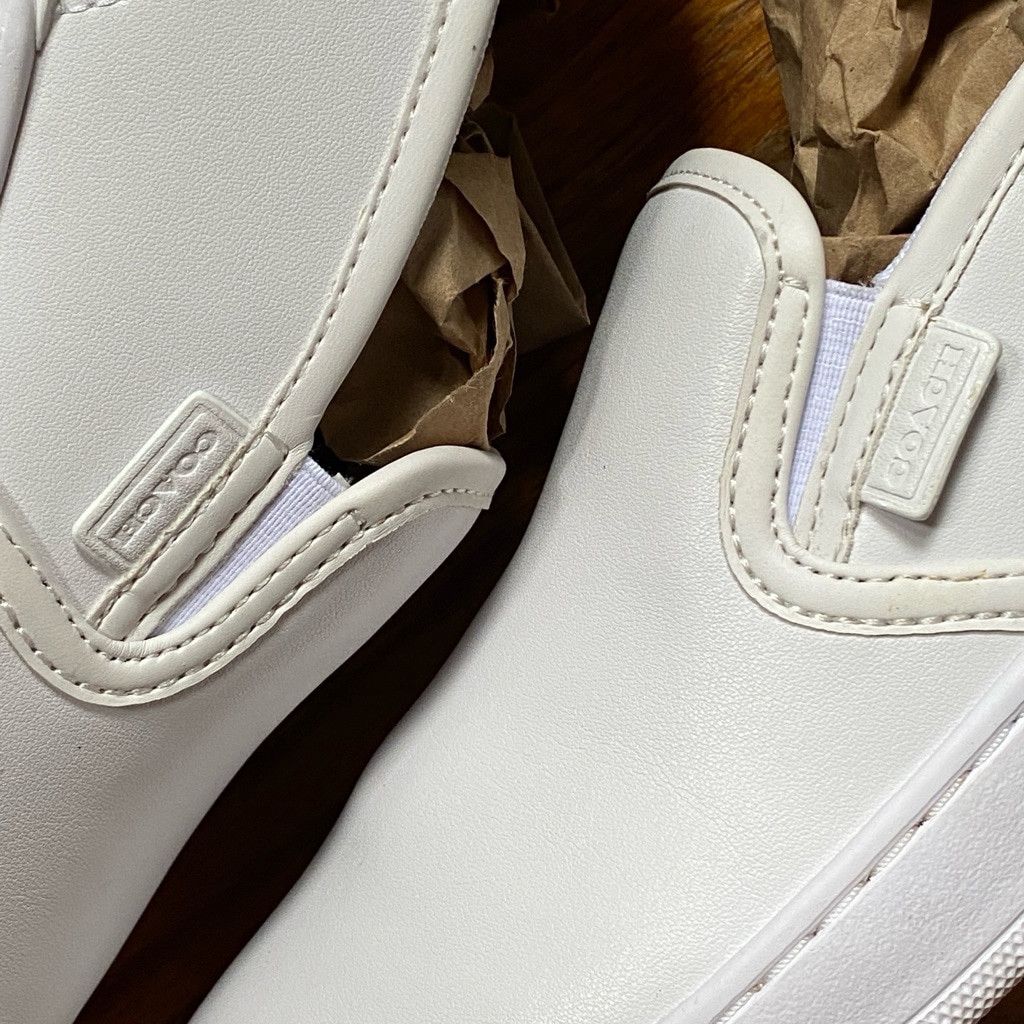 Coach Coach Walker Slip On Sneaker, Style C0571 White, Size 8.5 Size US 8.5 / IT 38.5 - 8 Thumbnail