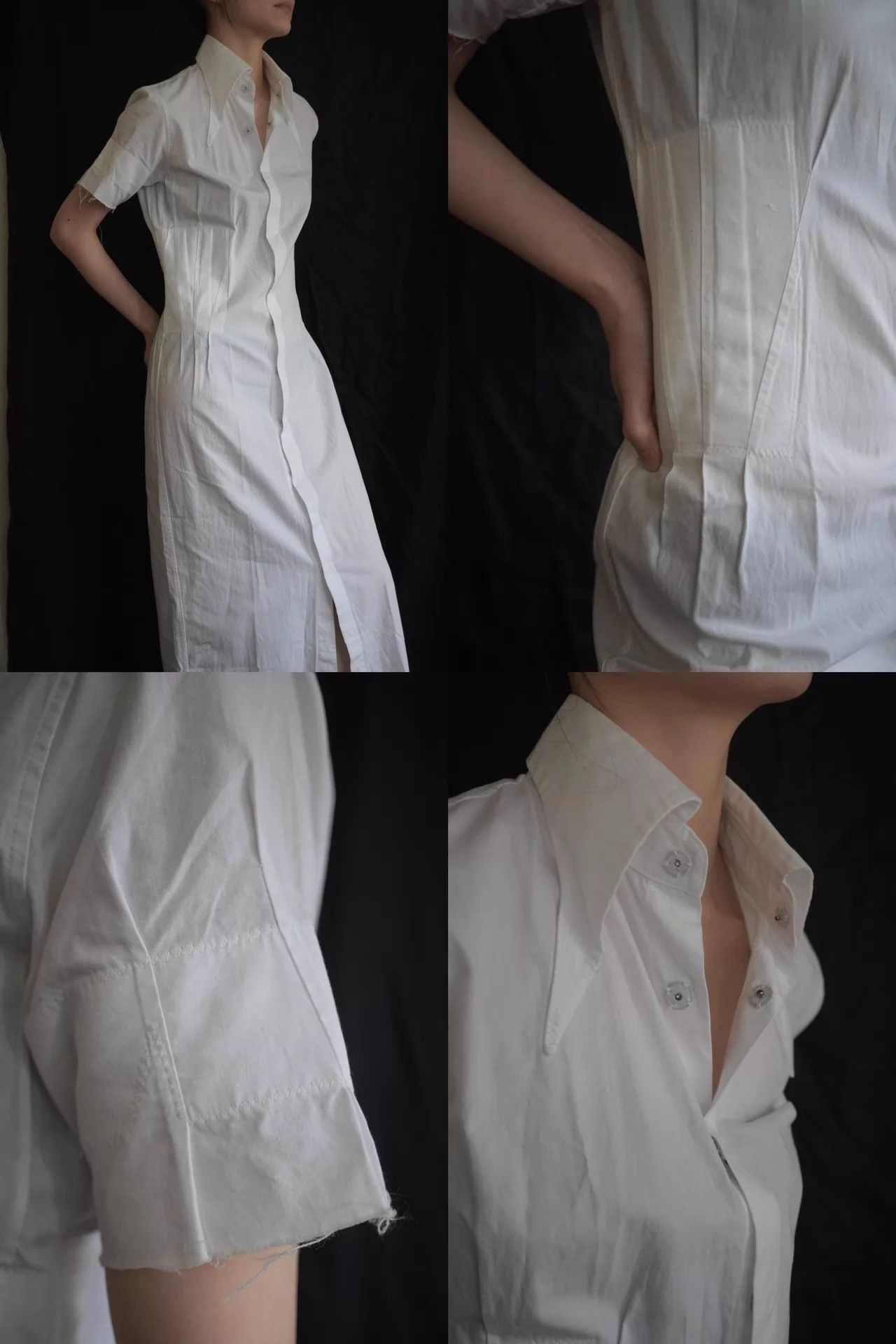 Masaki Matsushima Masaki Matsushima 97 SS White Pleated Collar Dress (S-M) Size S / US 4 / IT 40 - 8 Thumbnail