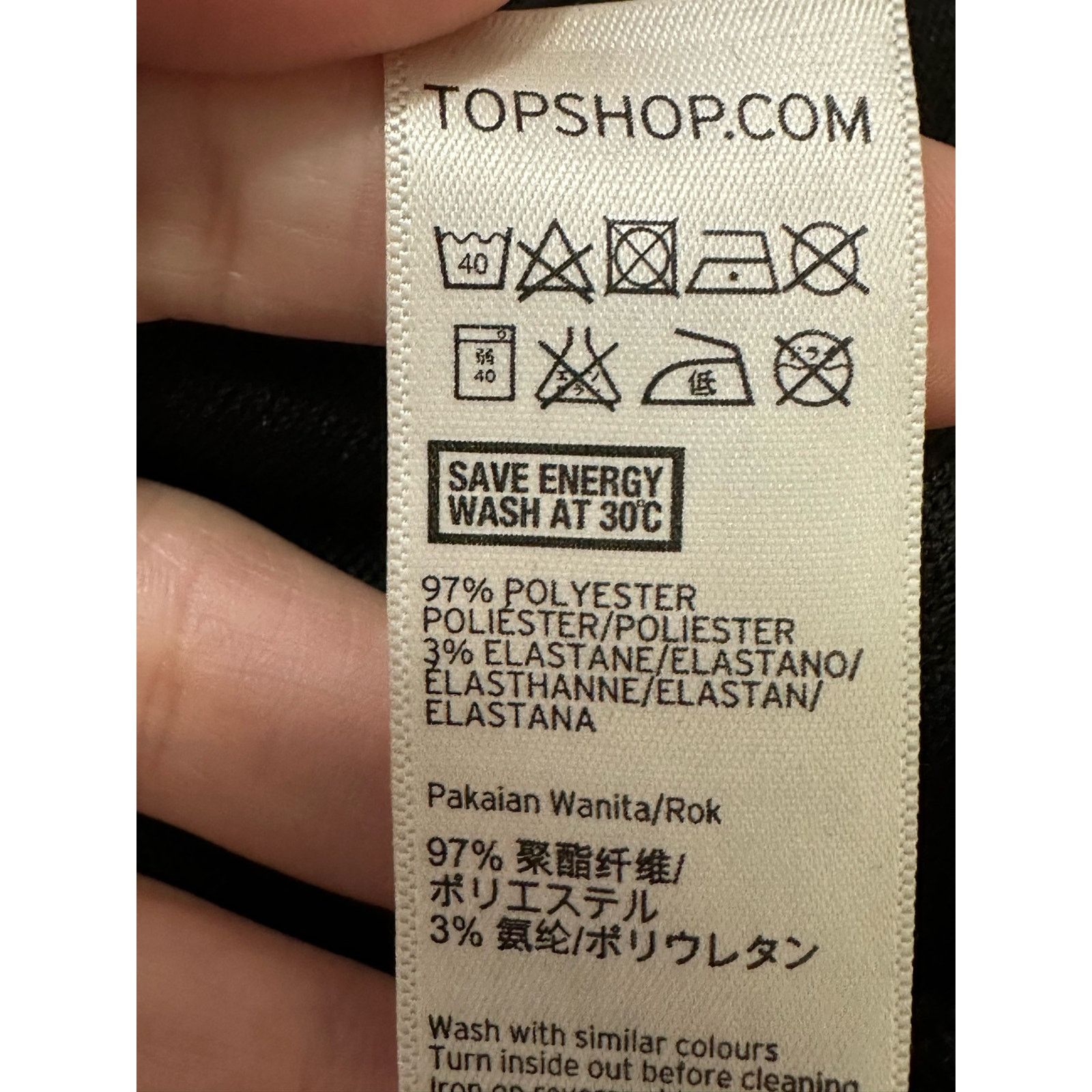 Topshop Topshop black tube midi pull on knit skirt size 4 Size 27" / US 4 / IT 40 - 4 Thumbnail