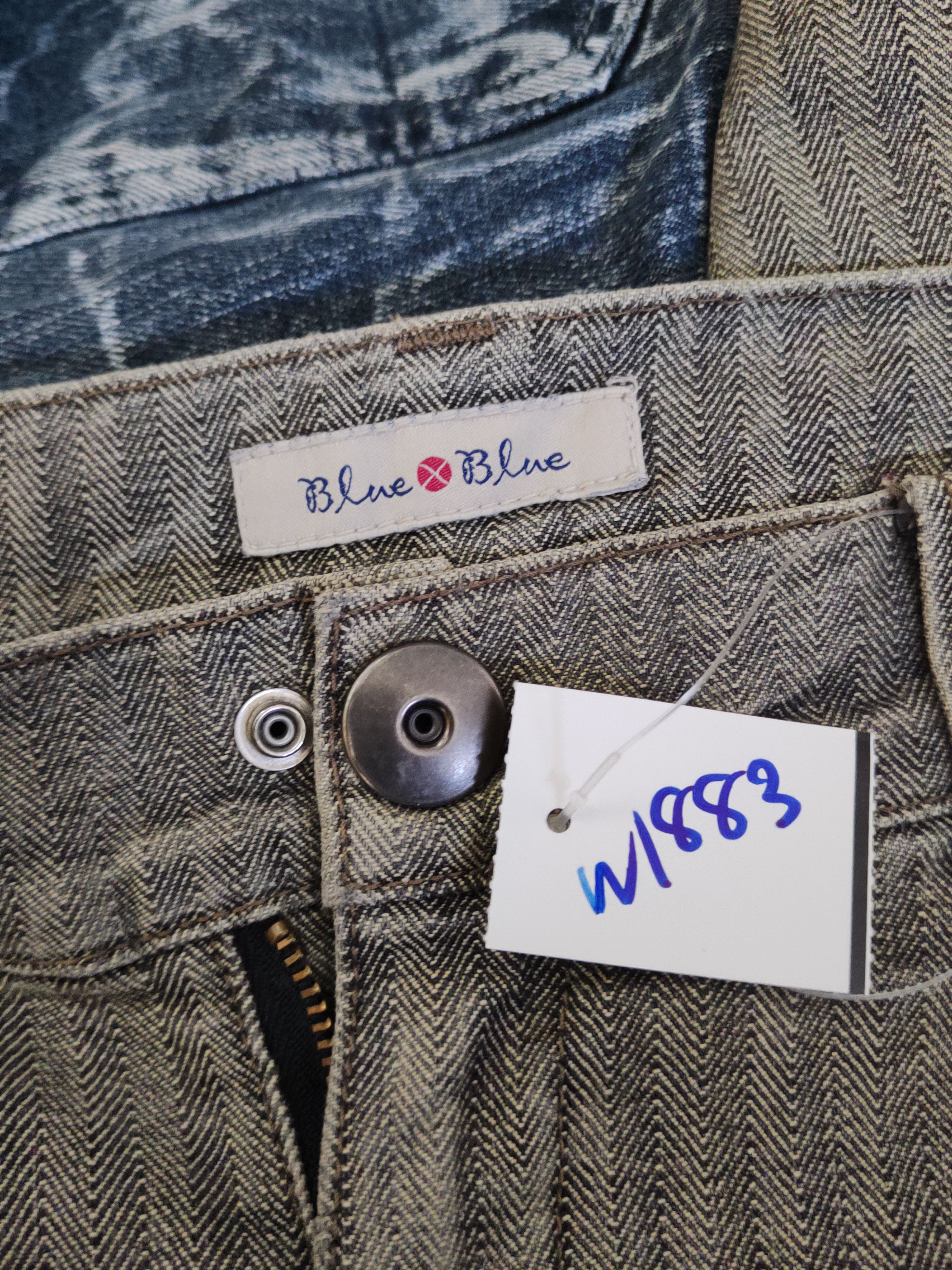 Blue Blue Japan DL Blue by Blue Black White Multipocket Cargo Pants #W1883 Size US 29 - 14 Thumbnail