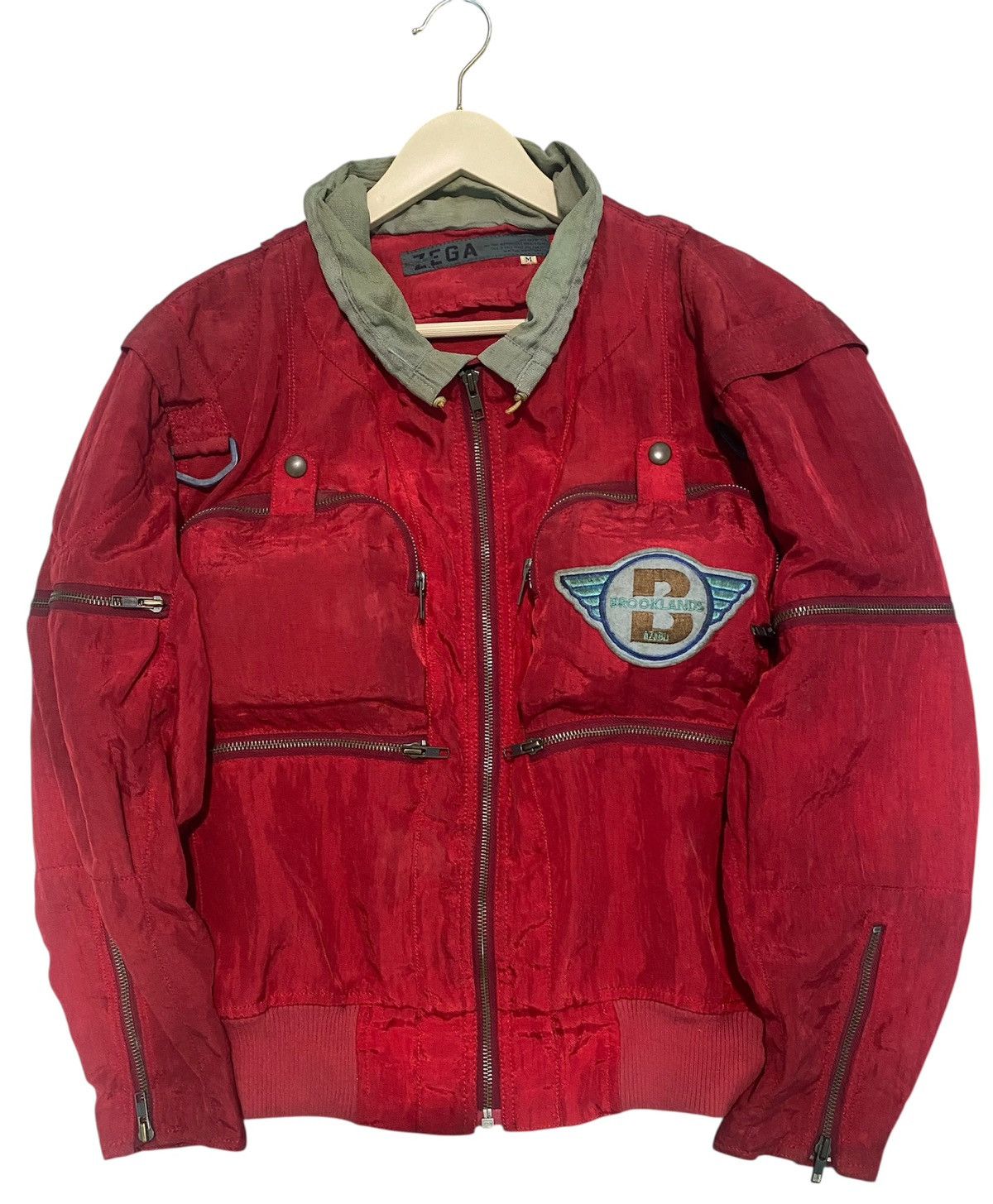 Japanese Brand Vintage 90s Zega Brooklands Motorcycles Riding Spirit Jacket Size US M / EU 48-50 / 2 - 1 Thumbnail