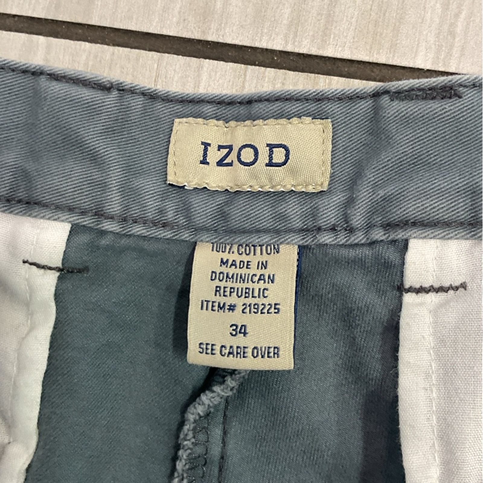 Izod IZOD Men’s Retro Style Shorts - Grey Size US 34 / EU 50 - 3 Thumbnail
