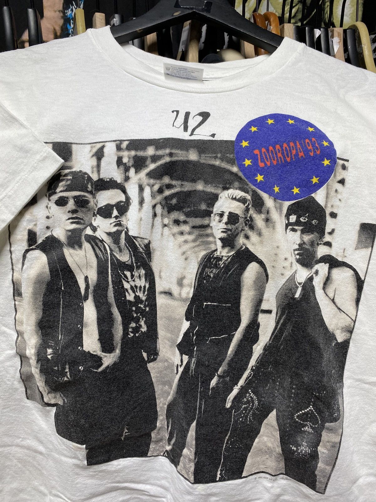 Band Tees × Vintage Vintage 90’s U2 Band Tee Shirt Medium Size US M / EU 48-50 / 2 - 2 Thumbnail