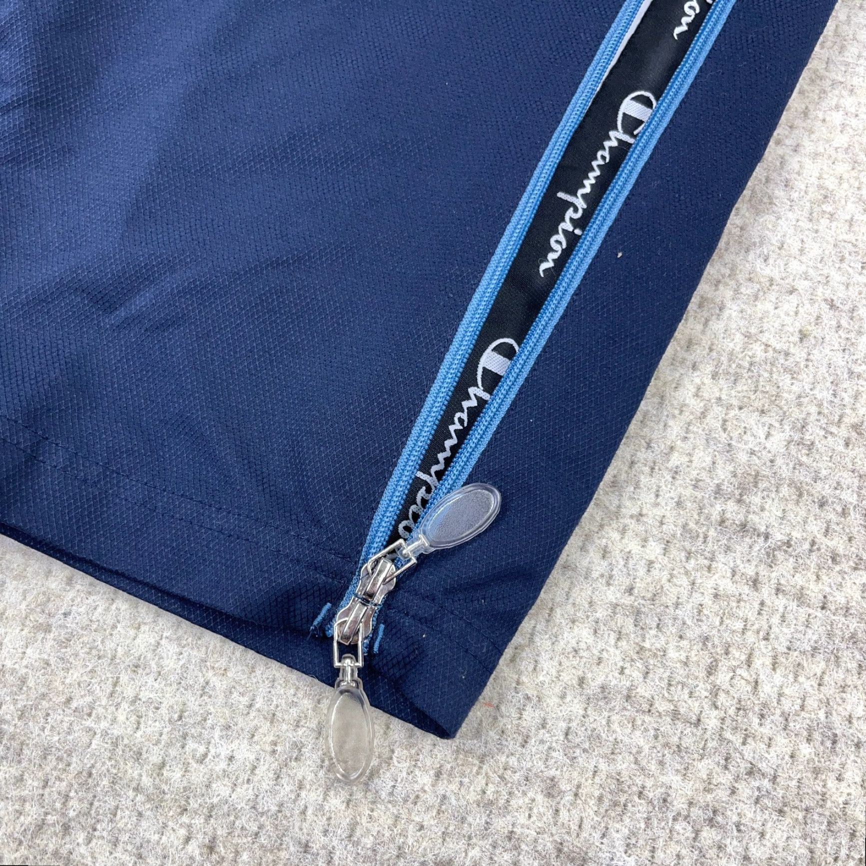Champion Vintage Champion Pants Men XL Blue Windbreakers Track Suit Baggy Joggers Size 46R - 6 Thumbnail