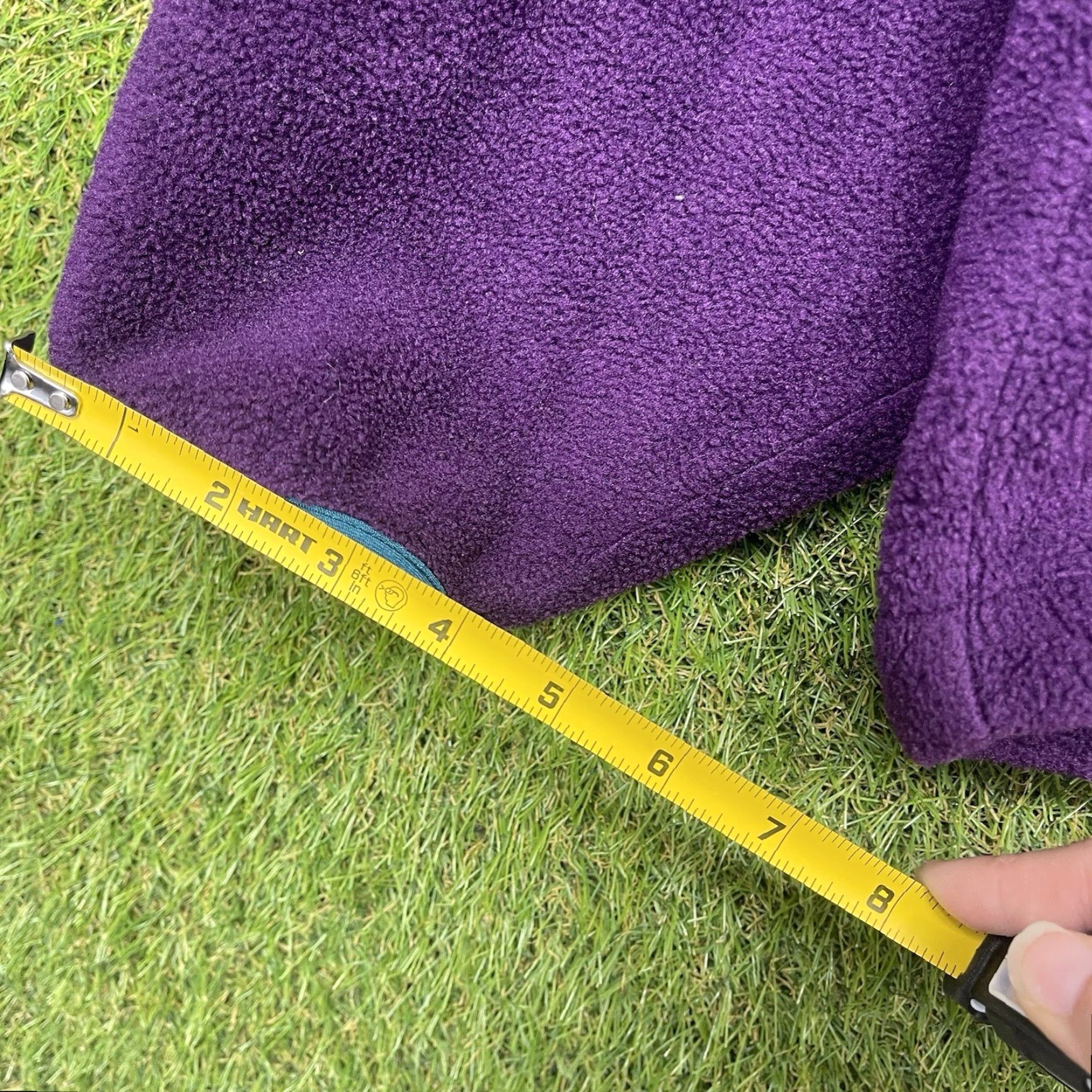 Vintage VINTAGE L.L. Bean Jacket Womens XL Purple Sherpa Thick Pile Fleece 1/4 Snap Button Close Henley Casual Outdoor 90s Womens Size XL / US 12-14 / IT 48-50 - 6 Thumbnail