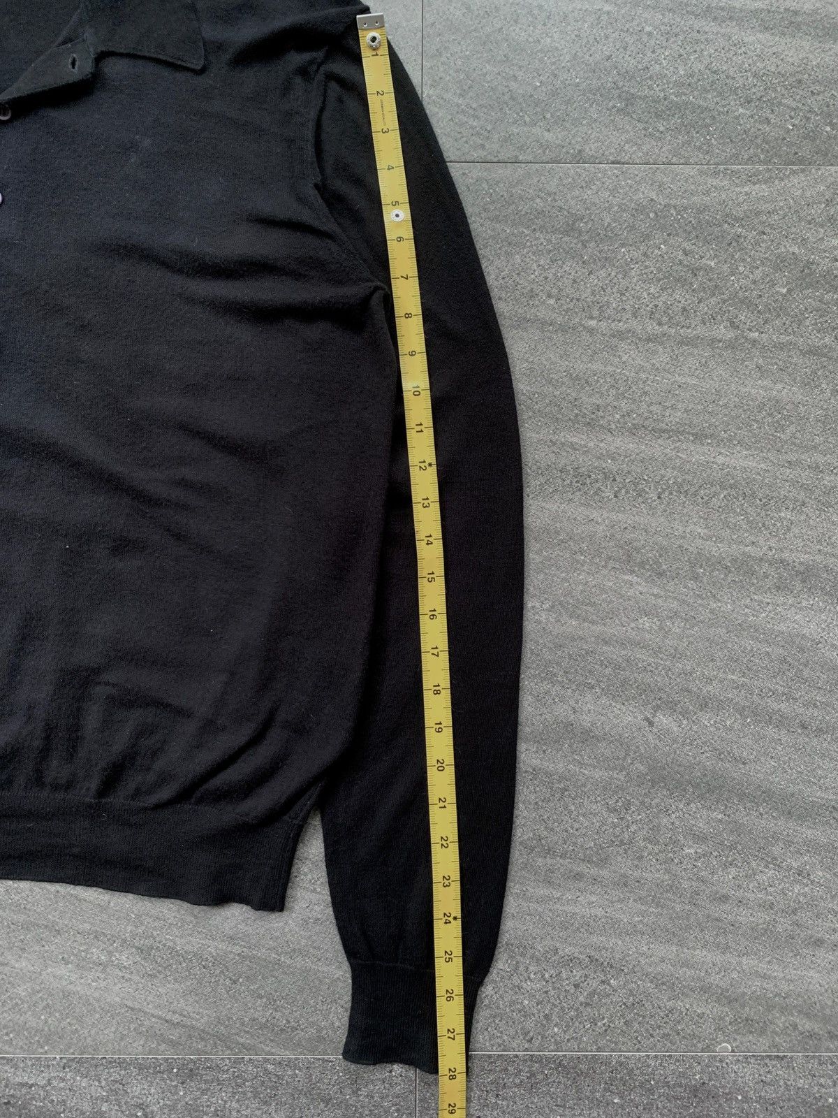 Prada Long Sleeve Knit Polo Shirt Size US M / EU 48-50 / 2 - 11 Thumbnail