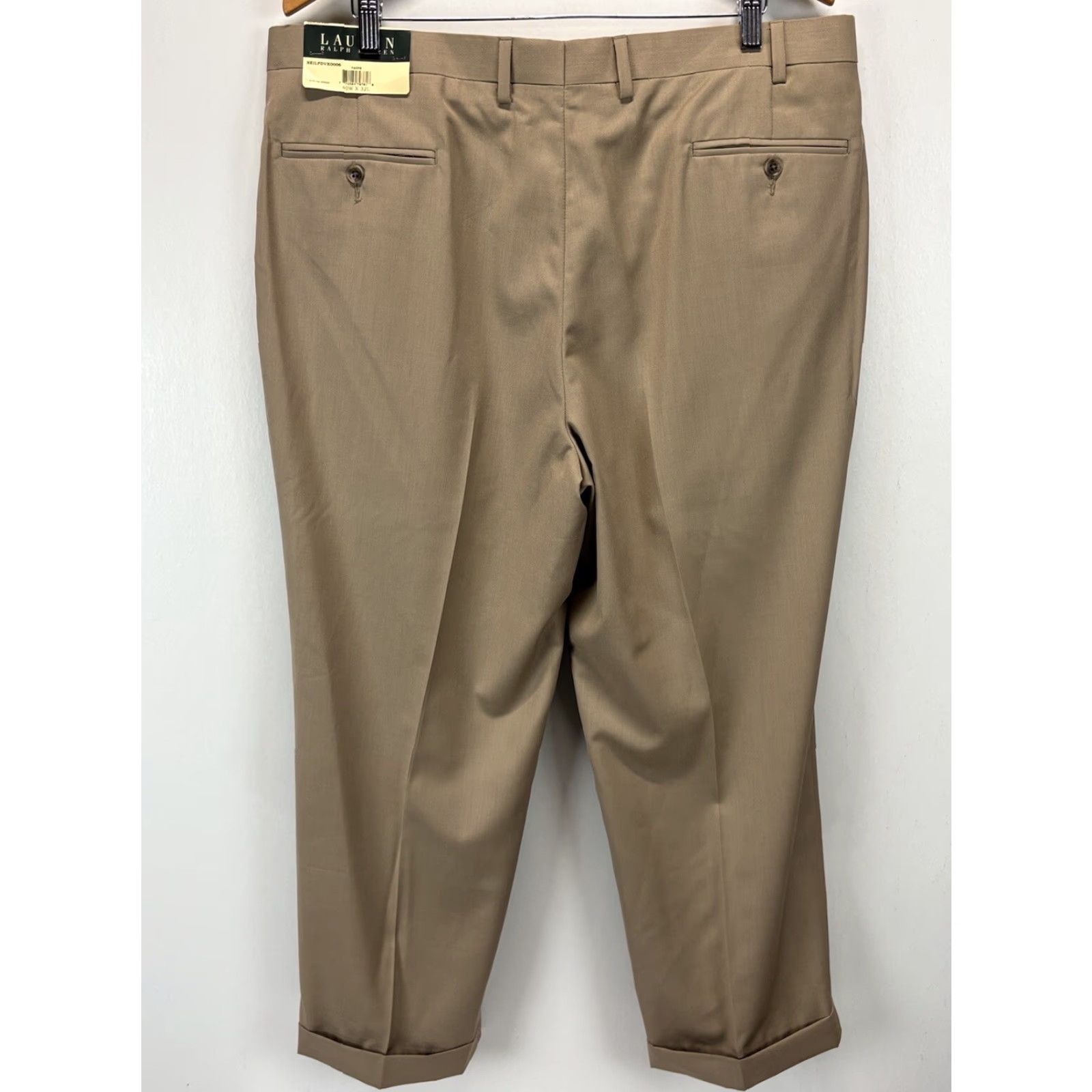 Ralph Lauren NEW! Lauren Ralph Lauren Dress Pants Sz 40x32 Mens Tan Cuff Pleated Size US 40 / EU 56 - 3 Thumbnail