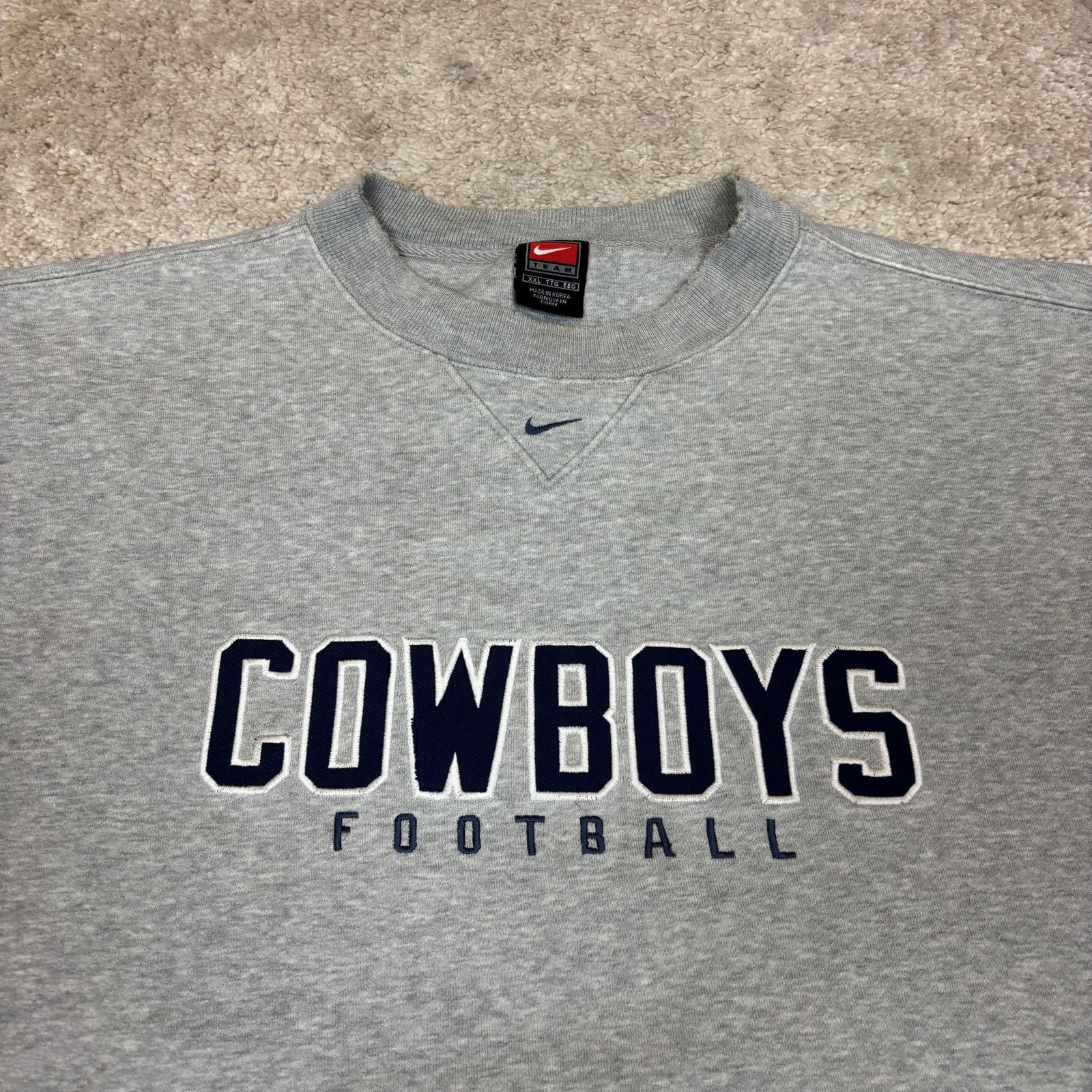 NFL × Nike Vintage Dallas Cowboys Nike Sweatshirt 2XL NFL Center Swoosh Size US XXL / EU 58 / 5 - 3 Thumbnail