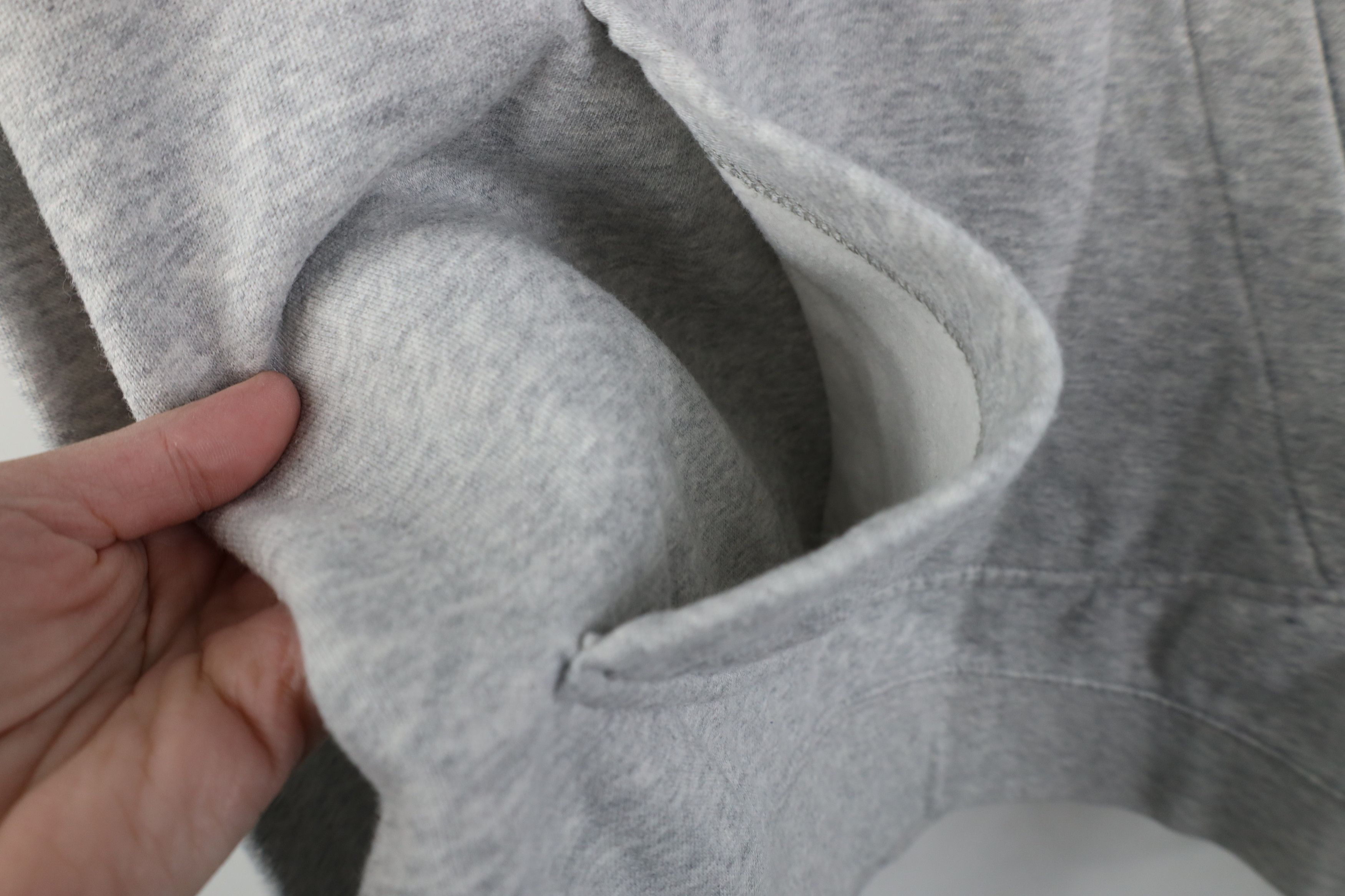 Nike Vintage Y2K Nike Mini Swoosh Hoodie Sweatshirt Heather Gray Size US L / EU 52-54 / 3 - 9 Thumbnail