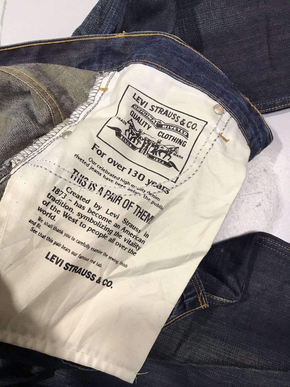Levi's Vintage Levi’s 503 buckle belt denim Size US 32 / EU 48 - 9 Thumbnail