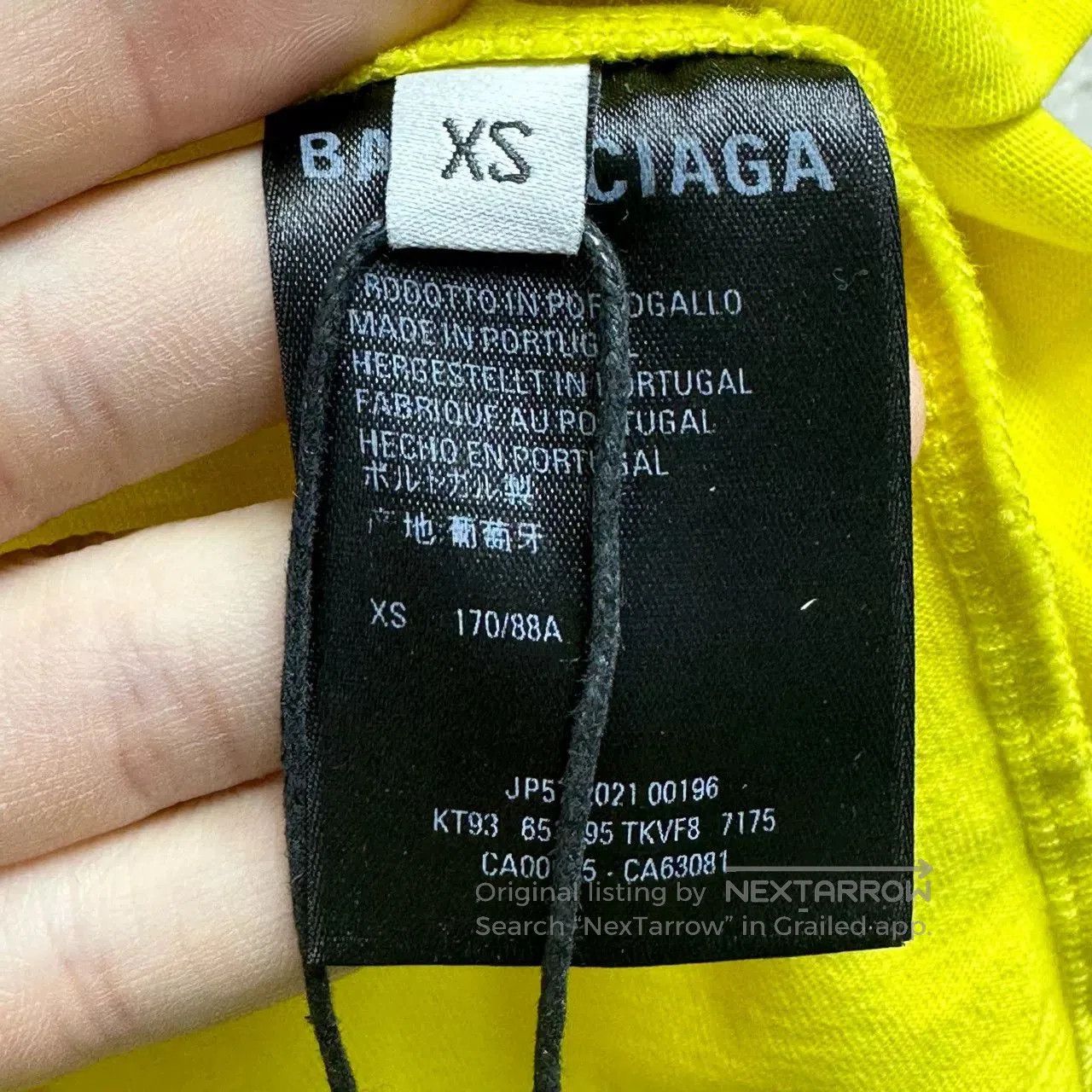 Balenciaga Balenciaga Yellow Eco Short-Sleeve. Size XS / US 0-2 / IT 36-38 - 6 Thumbnail