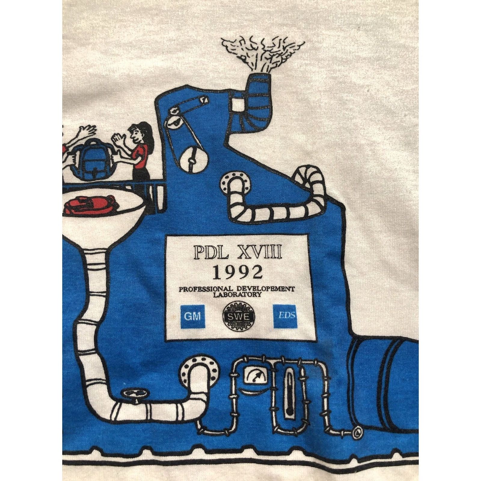 Vintage VINTAGE Screen Stars Best T Shirt USA 1992 XL White Crew Neck Short Sleeve Graphic Print Science Men Size US XL / EU 56 / 4 - 7 Thumbnail