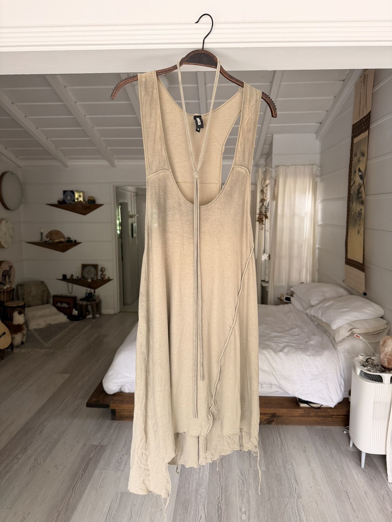 Demobaza Demobaza Beige/Grey Raw Hem Tank Size US M / EU 48-50 / 2 - 3 Thumbnail