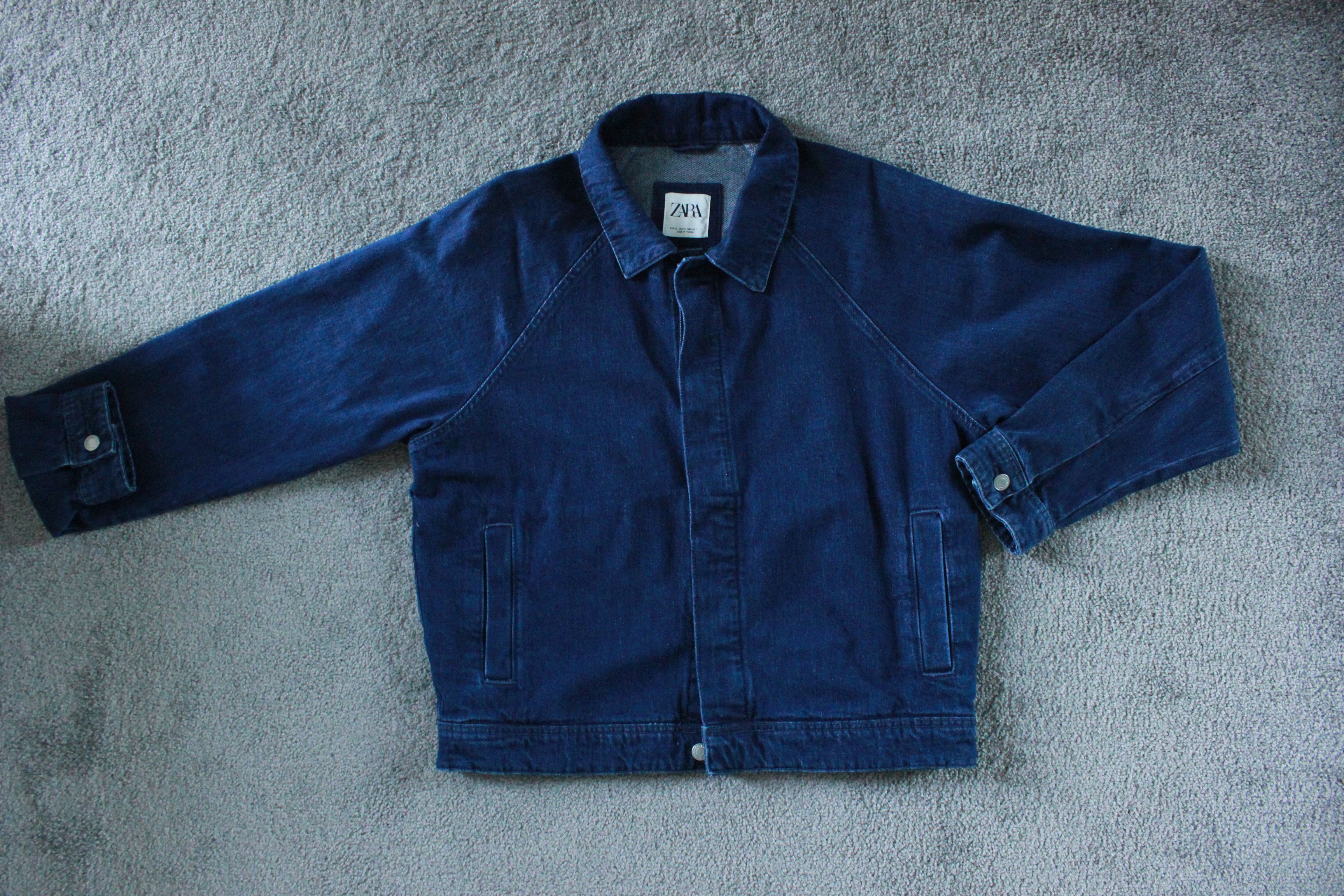 Zara Zara Mens Boxy Fit Ddenim Jacket Blue XL Size US XL / EU 56 / 4 - 3 Thumbnail