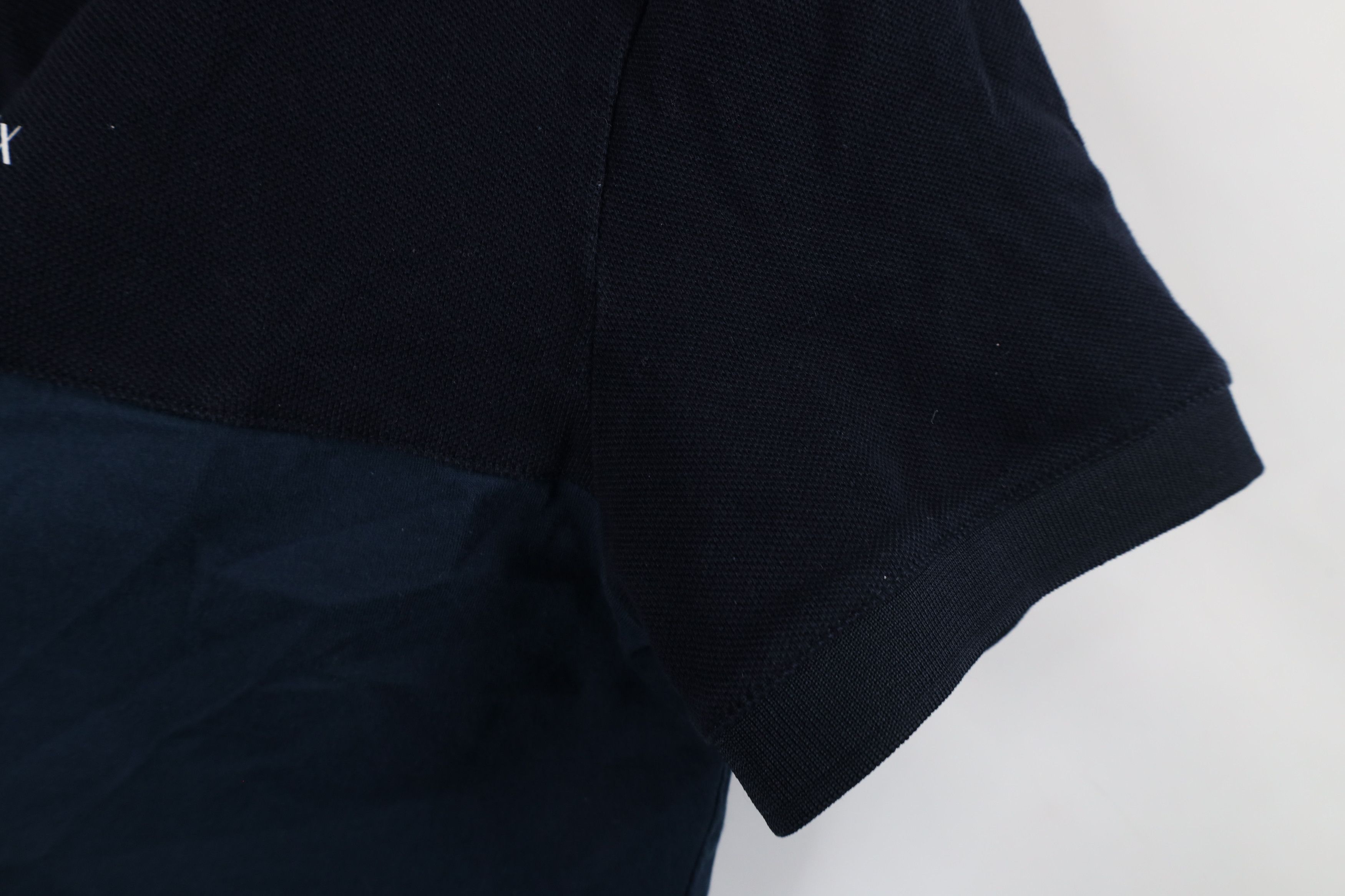 Armani Exchange × Vintage Armani Exchange Monogram Block Collared Polo Shirt Blue Size US L / EU 52-54 / 3 - 5 Thumbnail