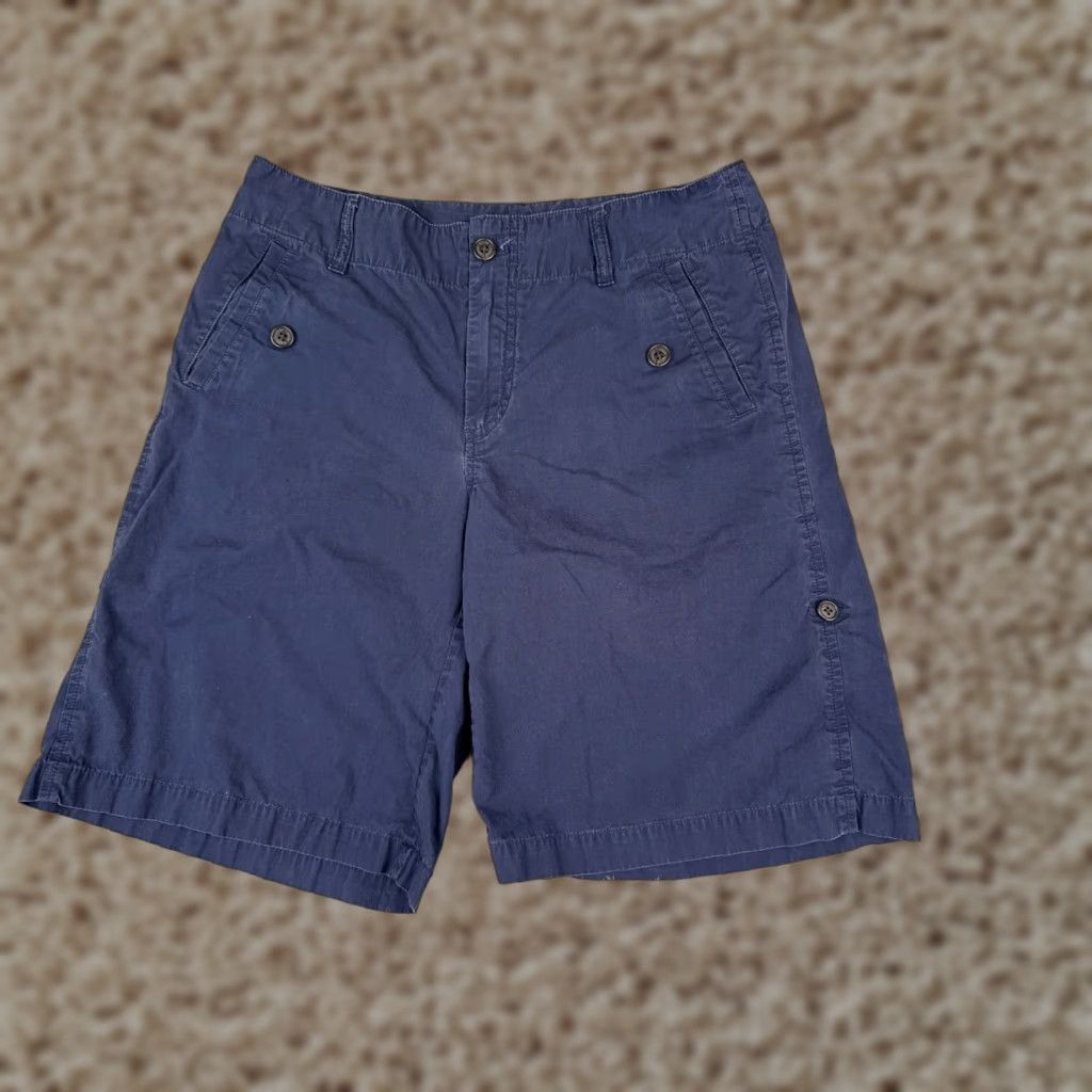 Ralph Lauren VINTAGE Lauren Ralph Lauren Shorts Women 12 Blue Chino Cotton-Blend 32x12 Regular Inseam 12 in Size 28" / US 6 / IT 42 - 1 Thumbnail
