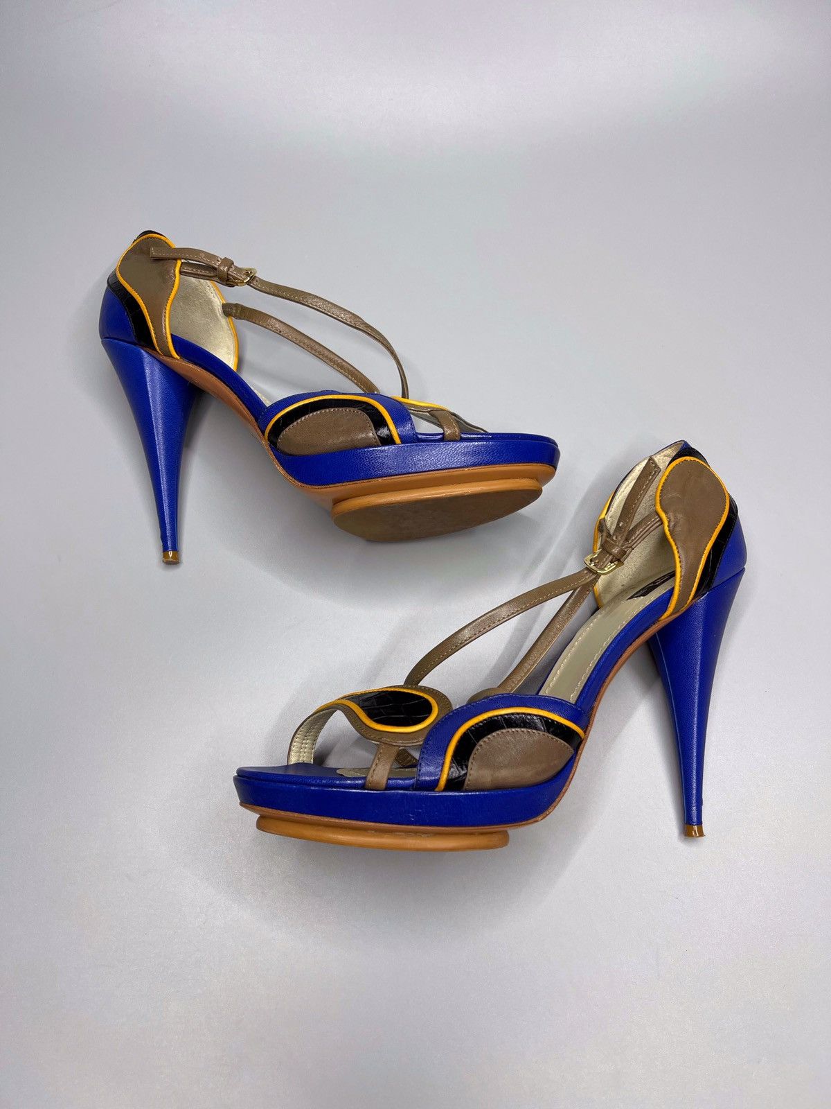 Designer × Etro Etro Leather Heels Size US 9 / IT 39 - 10 Thumbnail