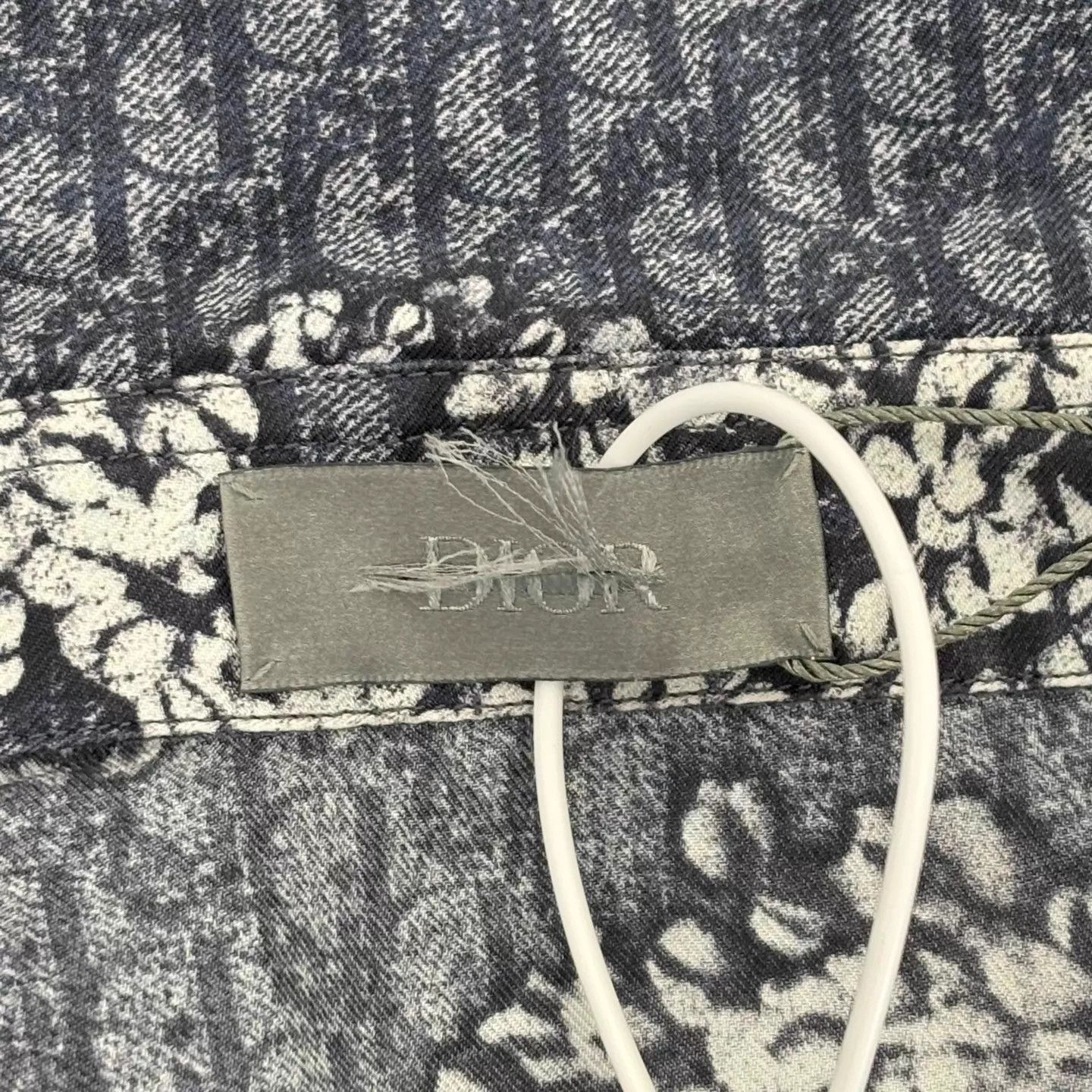 Dior DIOR × Denim Tears FW23 Logo Print SS Shirt Men's Blue 41 Size US XL / EU 56 / 4 - 3 Thumbnail