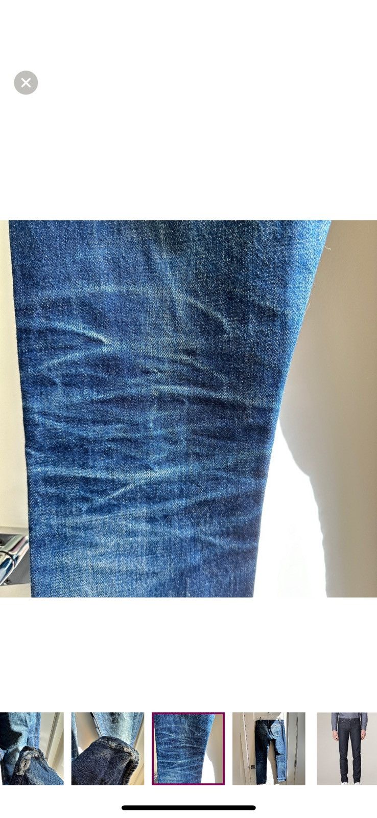 A.P.C. Broken in APC selvedge raw denim (30) Size US 30 / EU 46 - 6 Thumbnail