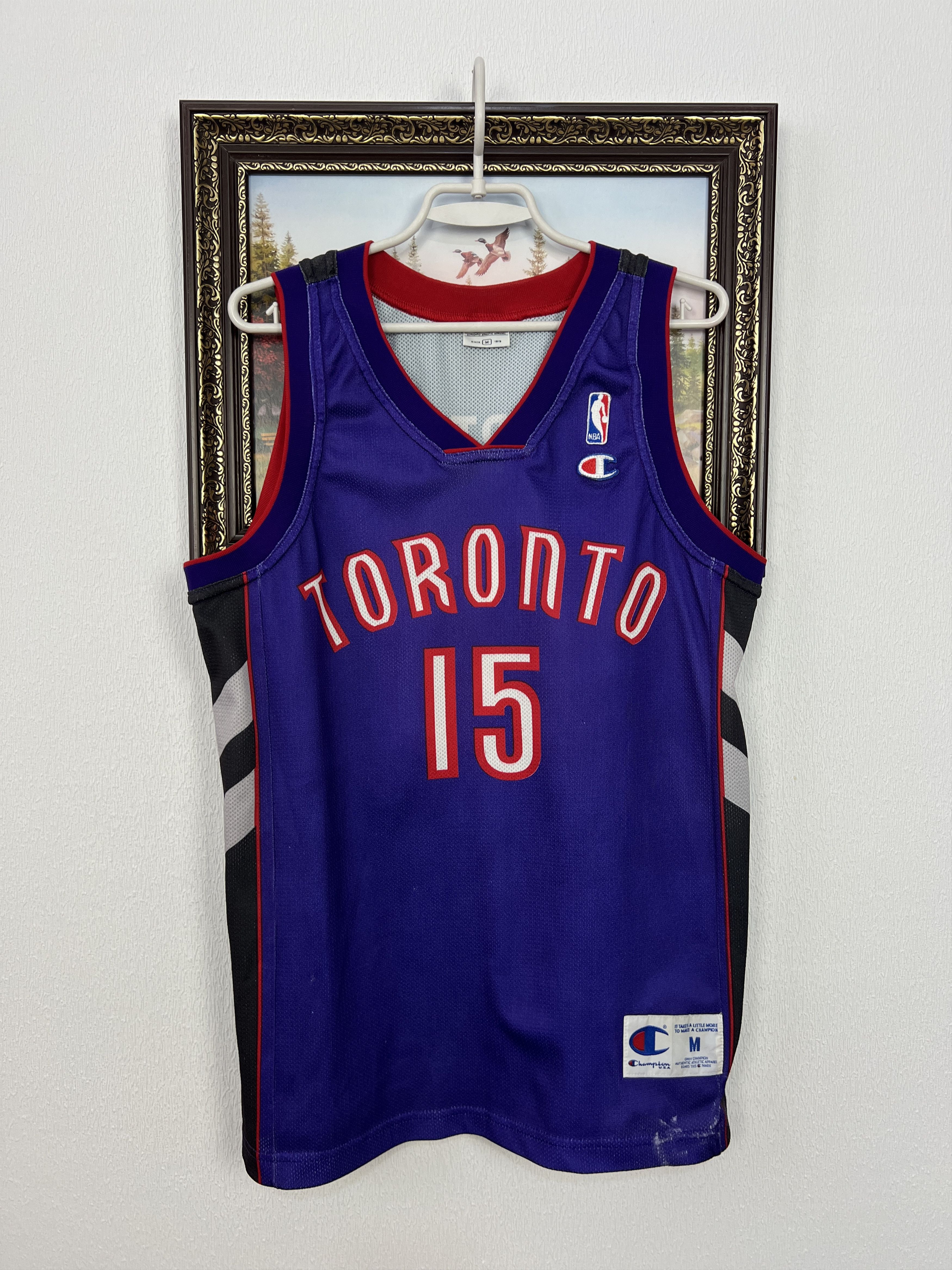 Champion Toronto Raptors Vince Carter Champion Jersey NBA Rare Size US M / EU 48-50 / 2 - 1 Thumbnail