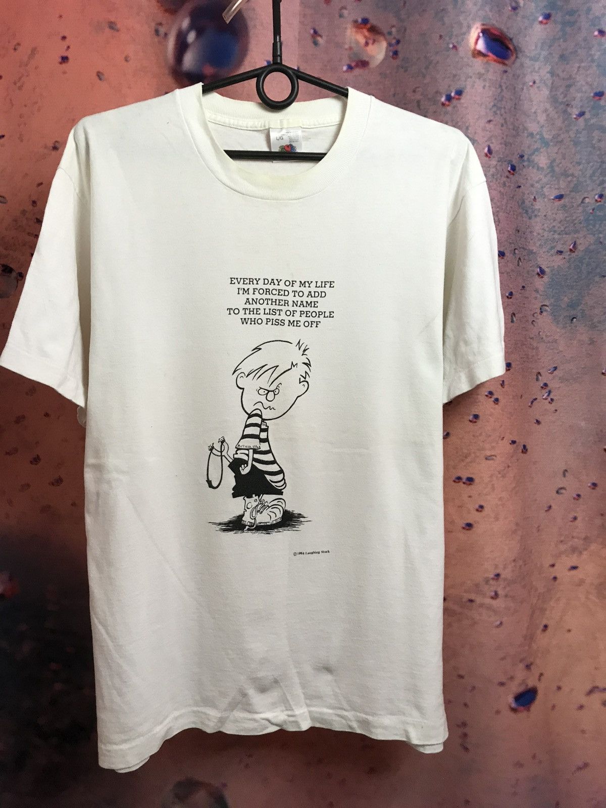 Vintage Vintage 90s Calvin Hobbs streetwear tee Size US L / EU 52-54 / 3 - 1 Thumbnail