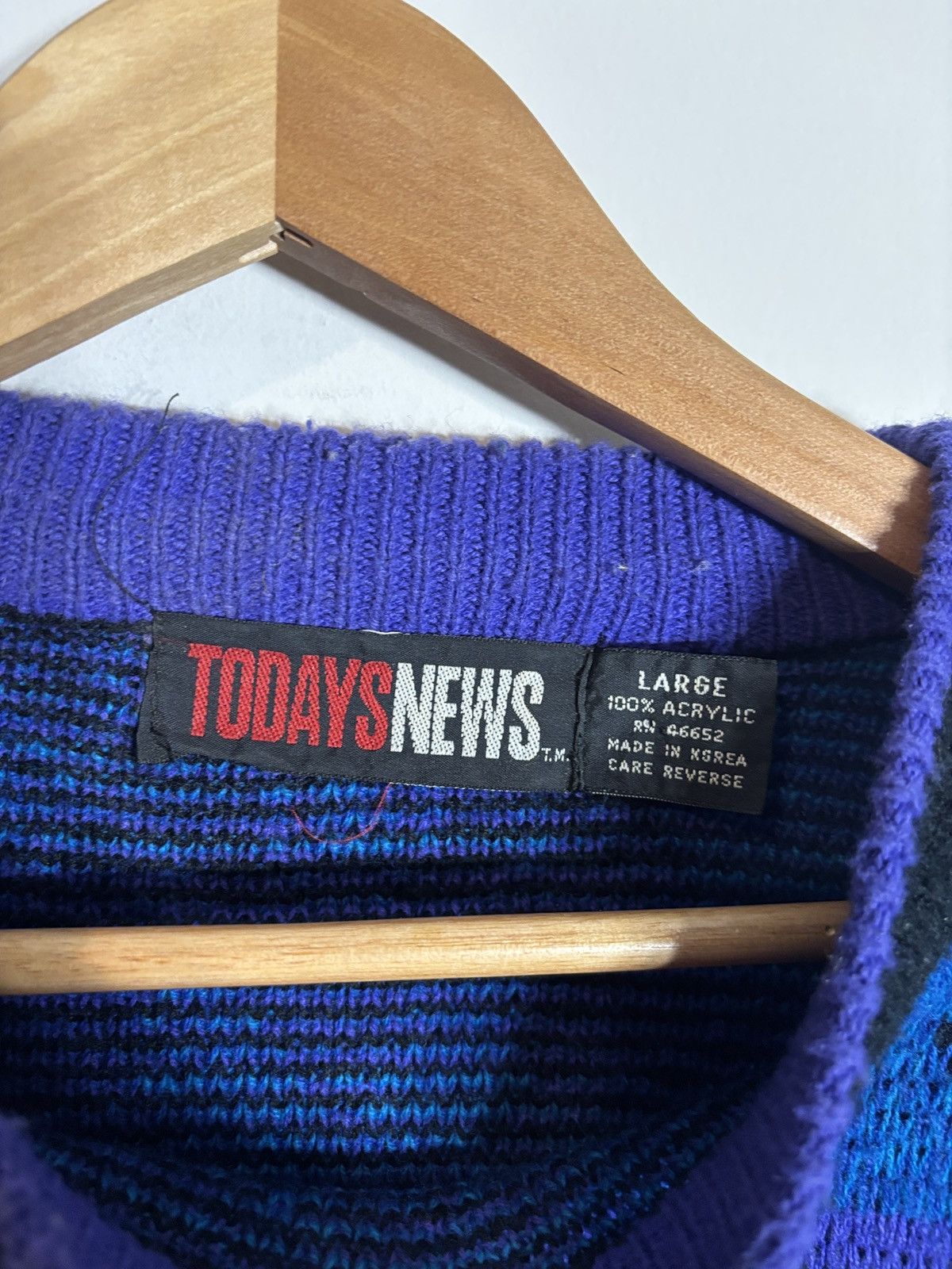 Vintage Vintage Today’s News Sweater Southwest Geometric Grandpa Lg Size US L / EU 52-54 / 3 - 3 Thumbnail