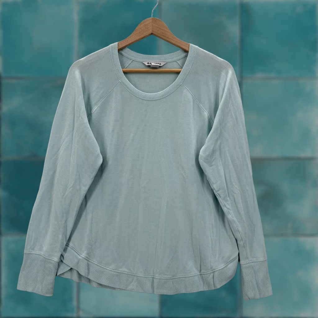 Athleta Athleta Mindset Sweatshirt Womens Large Blue Modal Raglan Lightweight Pullover Size L / US 10 / IT 46 - 1 Thumbnail
