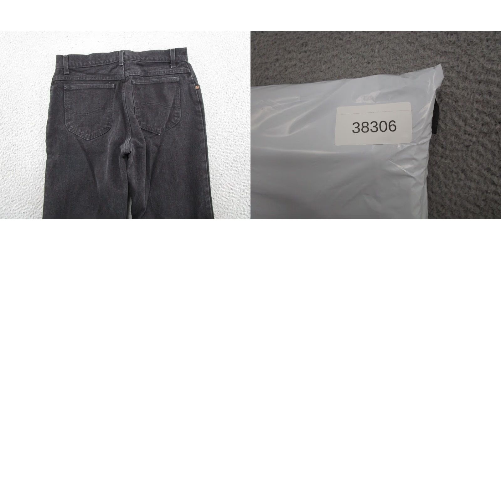 Lee VINTAGE Lee Jeans Mens 5-Pocket Denim Straight Black Cotton 31 Inseam 33x32 Size 33 Rise Mid 10-12 in Regular Zip Size US 33 - 9 Thumbnail