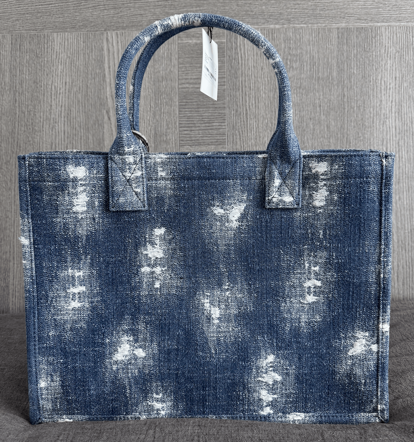 Sandro Sandro Kasbah Distressed Denim Tote Size ONE SIZE - 2 Thumbnail