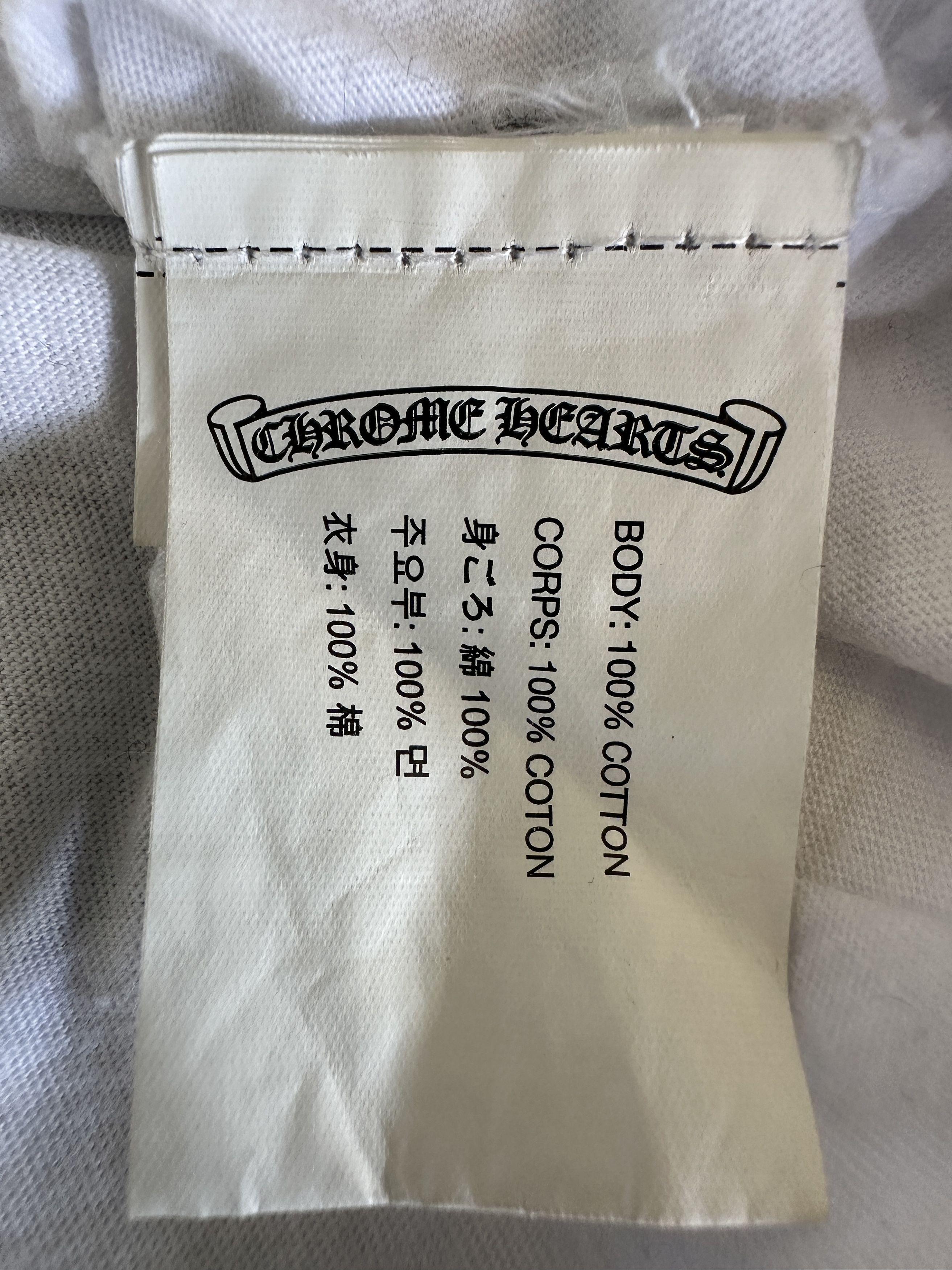 Chrome Hearts Chrome Hearts Cemetery LS White On White Size US XL / EU 56 / 4 - 7 Thumbnail