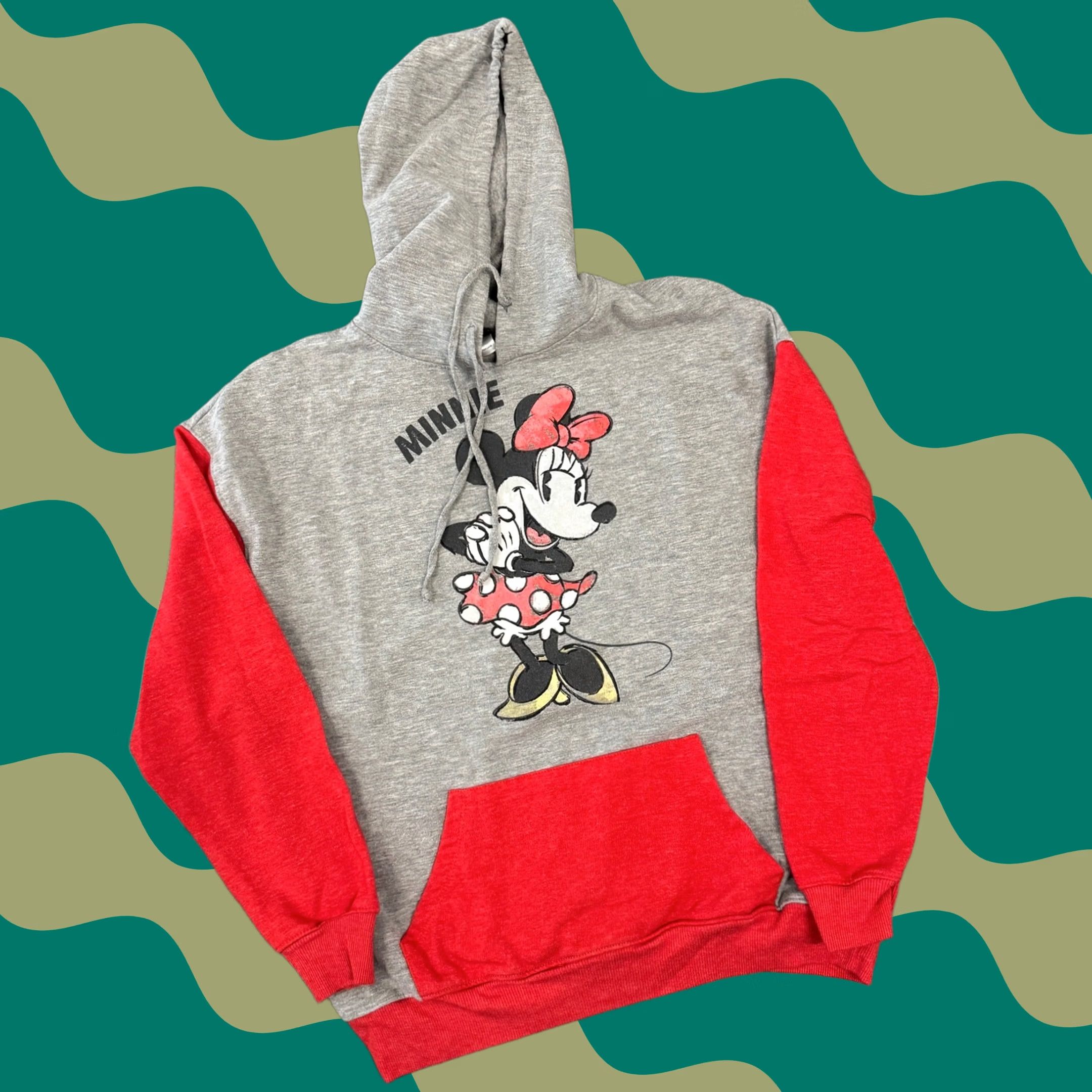 Disney VINTAGE Minnie Mouse Grey Hoodie Pullover Sweatshirt S Womens Small Size S / US 4 / IT 40 - 1 Thumbnail