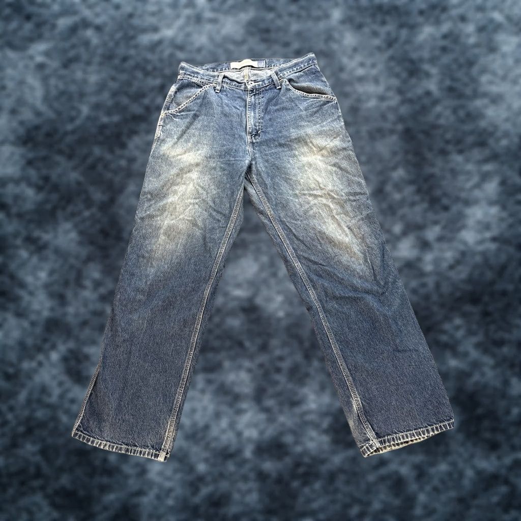 Gap VINTAGE Gap Jeans Carpenter Mens 34x30 Baggy Relaxed Distressed Denim Blue 34 Inseam 30 Wide-Leg Mens Size US 34 / EU 50 - 1 Thumbnail