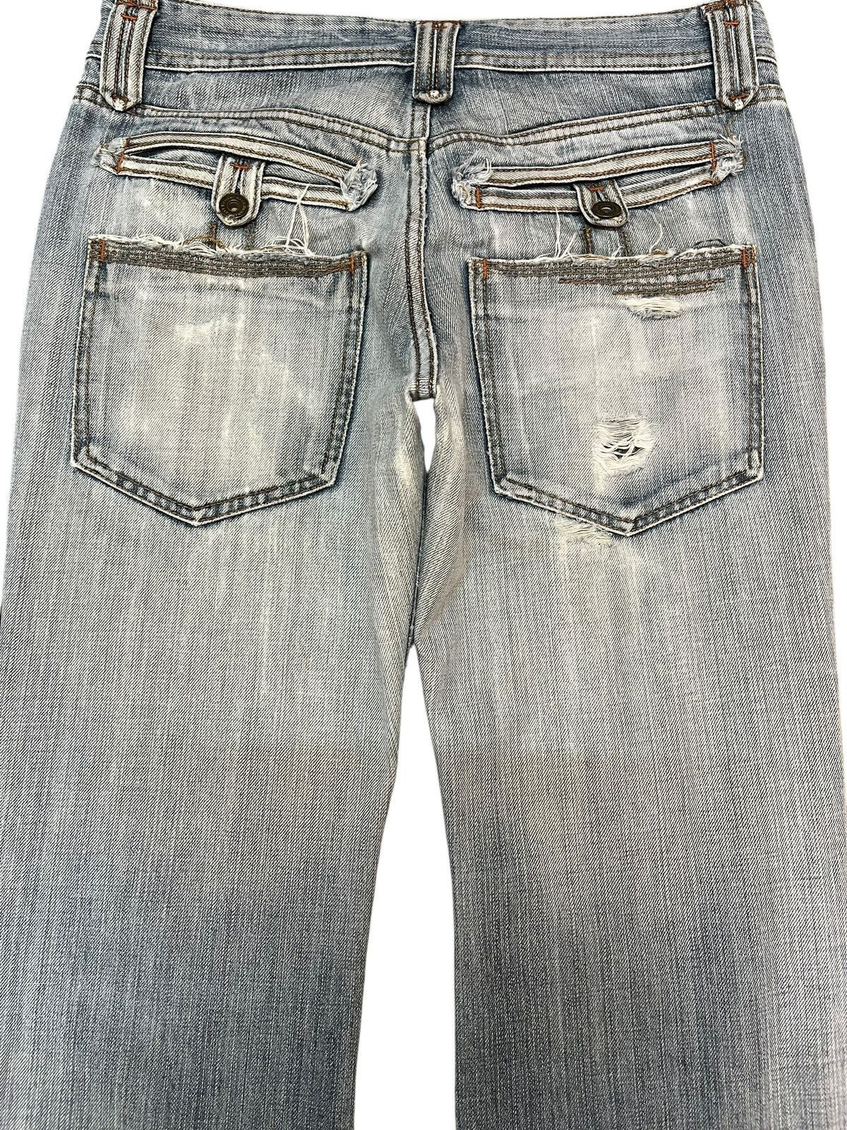 Japanese Brand Vintage Japanese Brand Flare Faded Grunge Denim Size US 31 - 8 Thumbnail