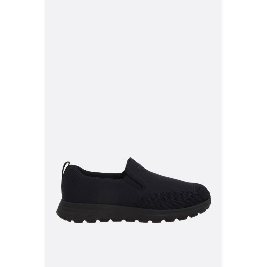 Prada PRADA Black Slip On Sneakers New & Authentic (Men's size:9.5 Size US 9.5 / EU 42-43 - 1 Thumbnail