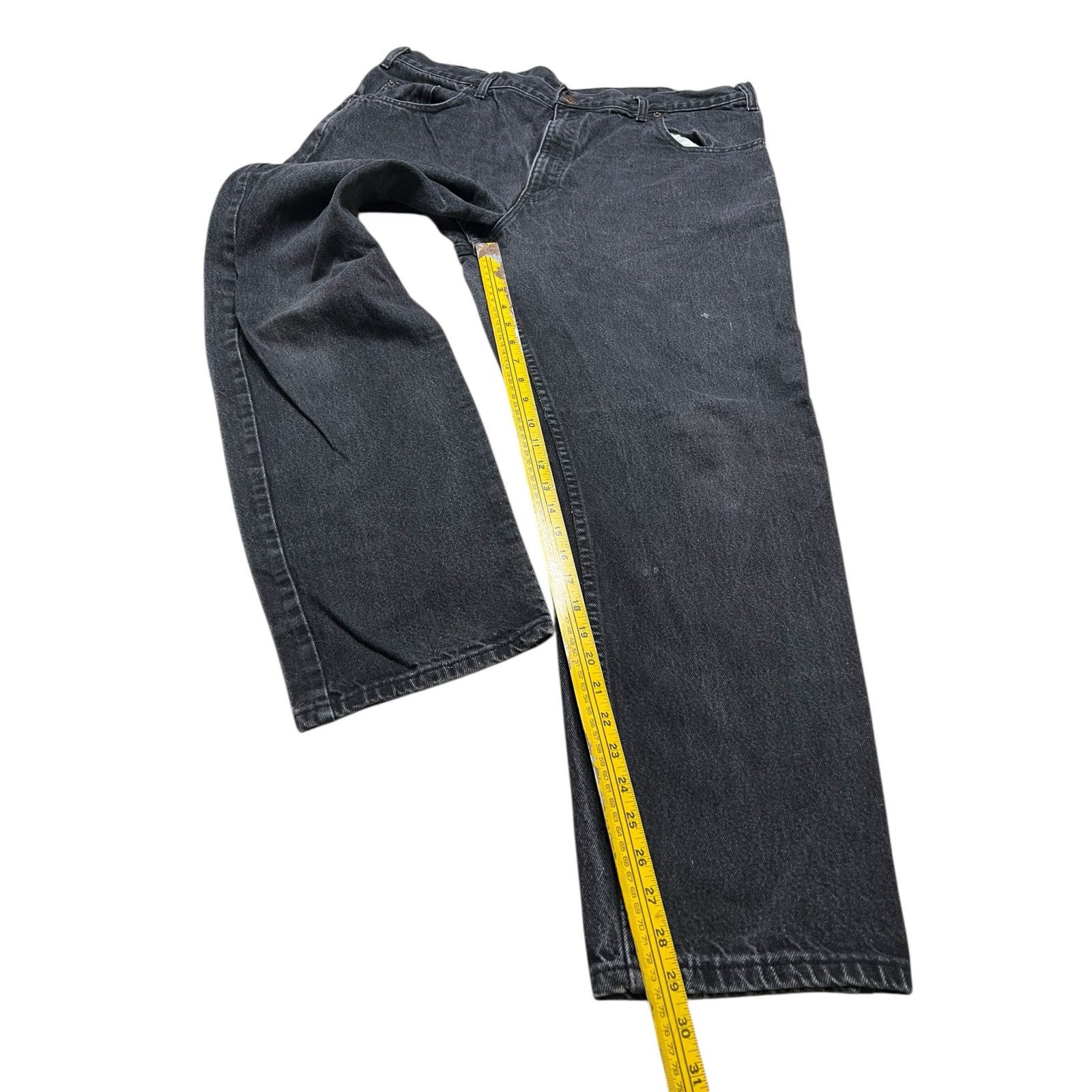 Vintage Vintage 90s Arizona Jeans Co Black Denim Jeans 40x30 USA. Size US 40 / EU 56 - 6 Thumbnail