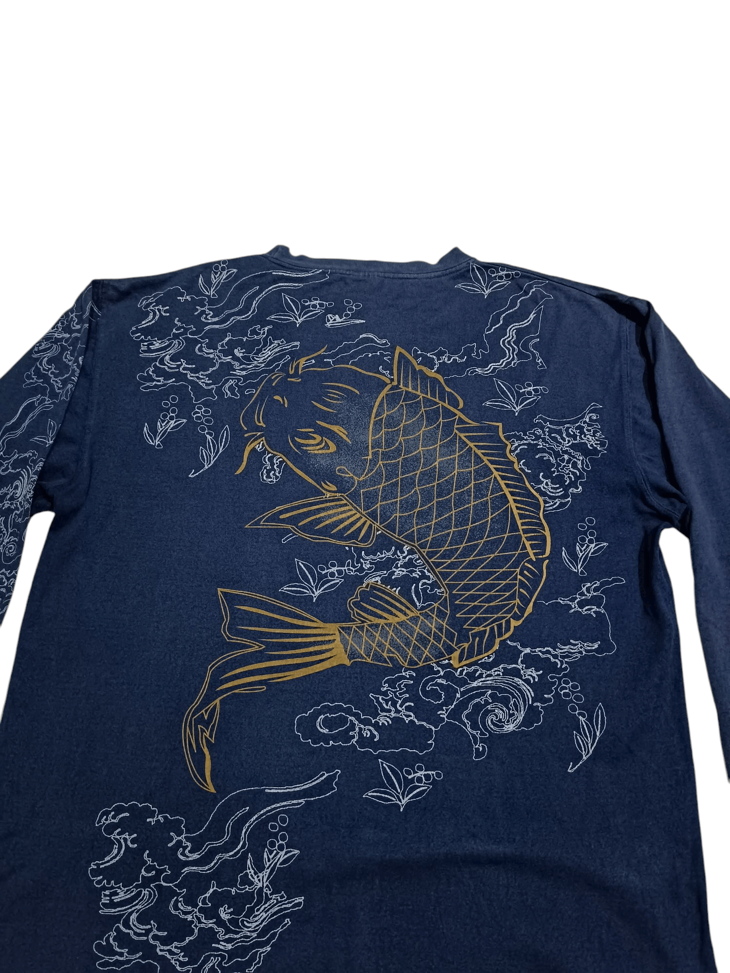 Japanese Brand Vintage Long Sleeve T Shirt Art Koi Fish Sukajan Size US XXL / EU 58 / 5 - 2 Thumbnail