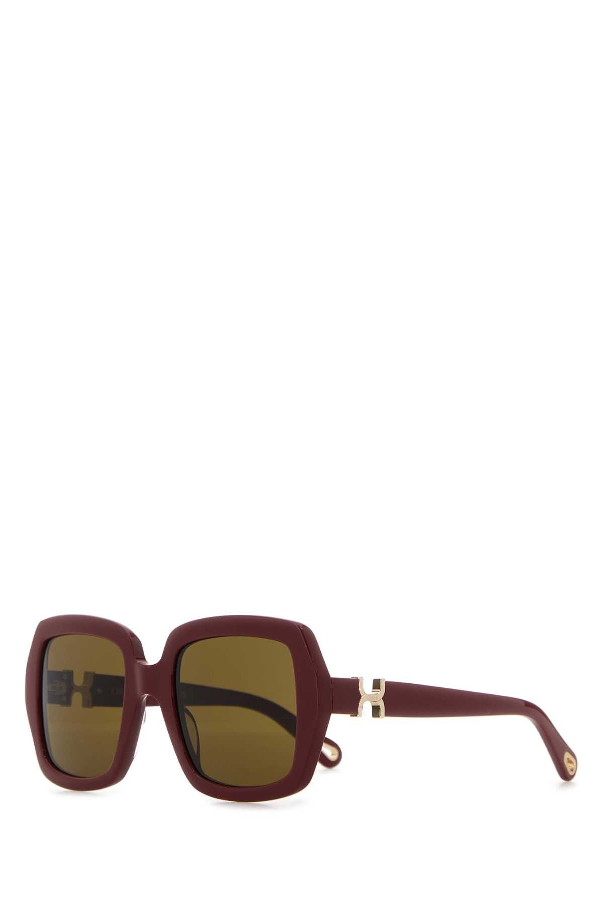 Burgundy Acetate Sunglasses