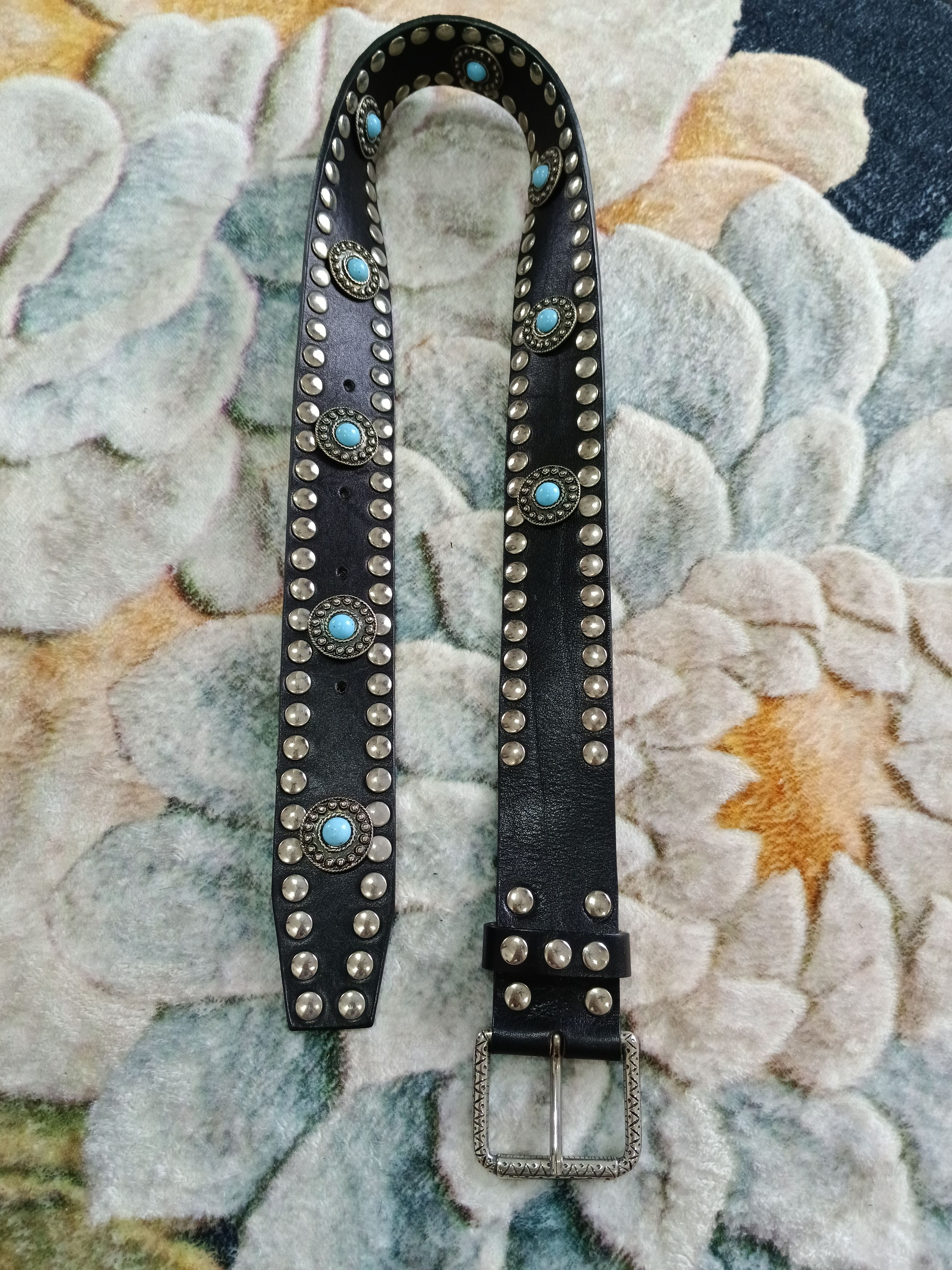 Leather OG🔥GRAIL FORCONI STUDDED LEATHER MADE IN ITALY Size ONE SIZE - 1 Thumbnail