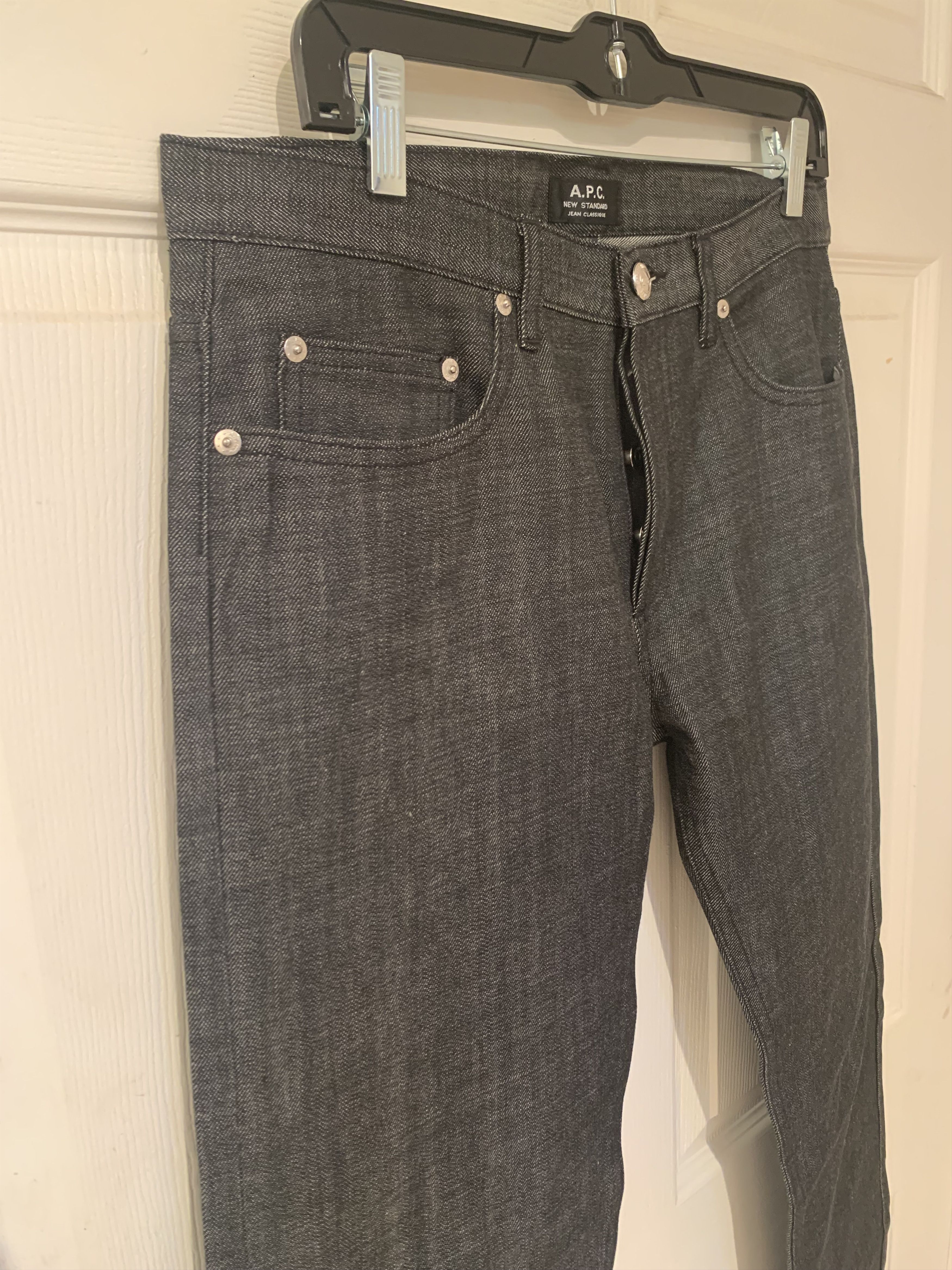 A.P.C. APC New Standard Black Denim Size US 31 - 4 Thumbnail
