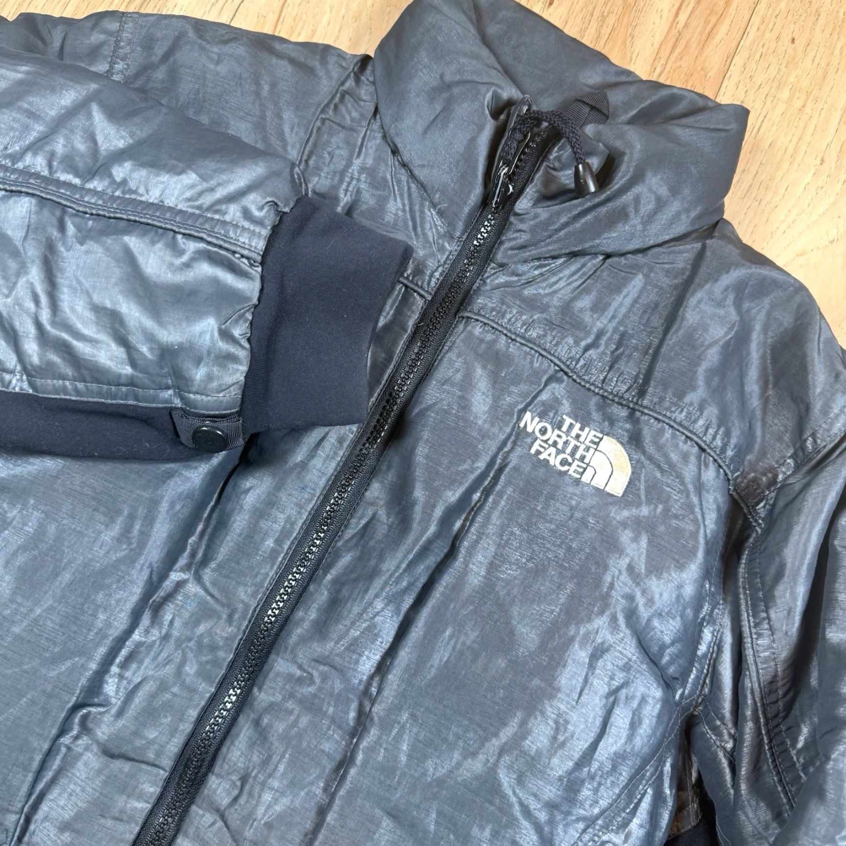 The North Face VINTAGE The North Face Jacket Women Medium Full Zip Down Black Nylon Puffer Metal 90s/North Face Women M Black Down Fill Jacket Full Zip Size M / US 6-8 / IT 42-44 - 2 Thumbnail