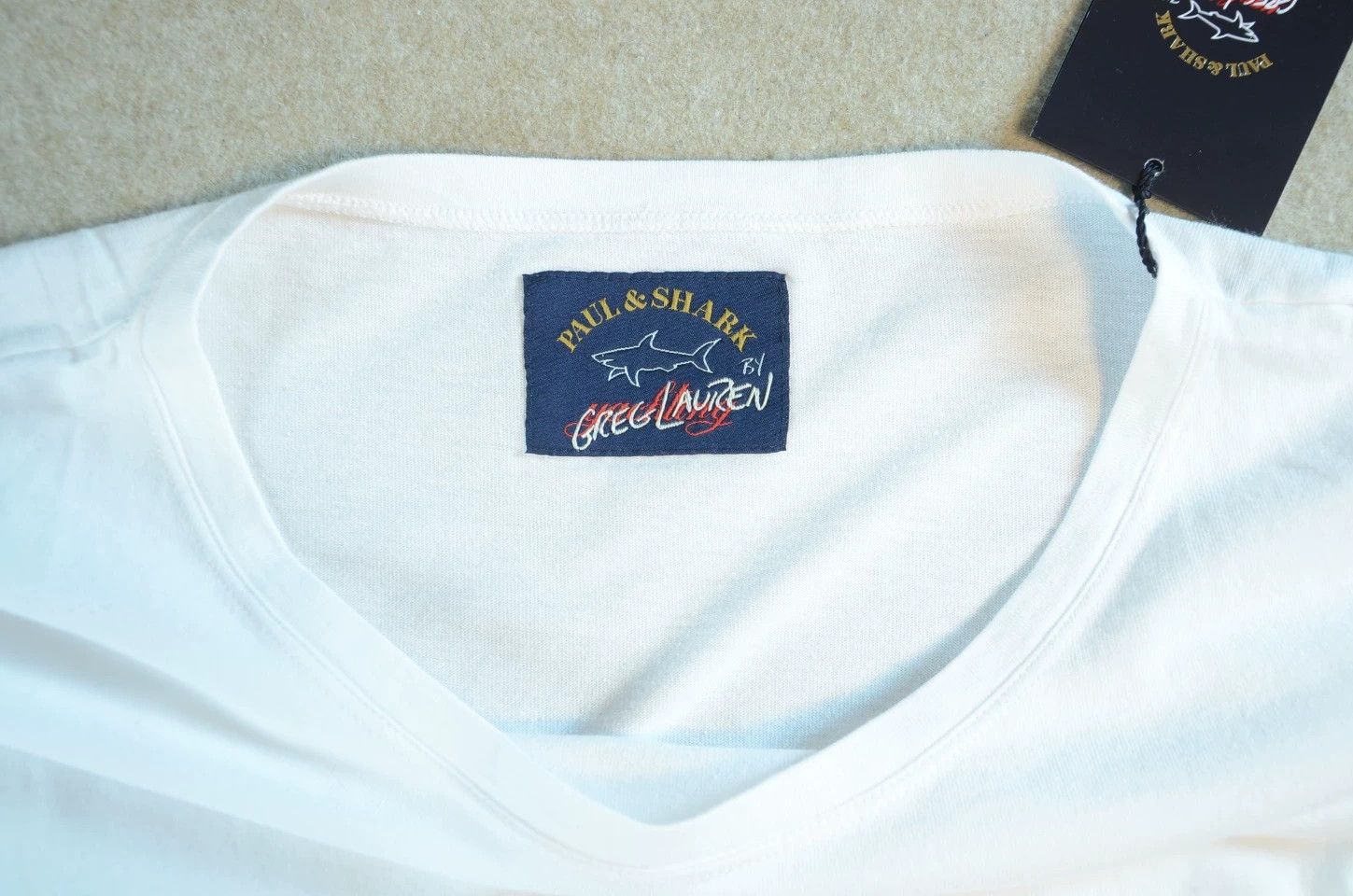 Greg Lauren Greg Lauren x Paul&Shark White Patch Embroidered Tee Size US S / EU 44-46 / 1 - 3 Thumbnail