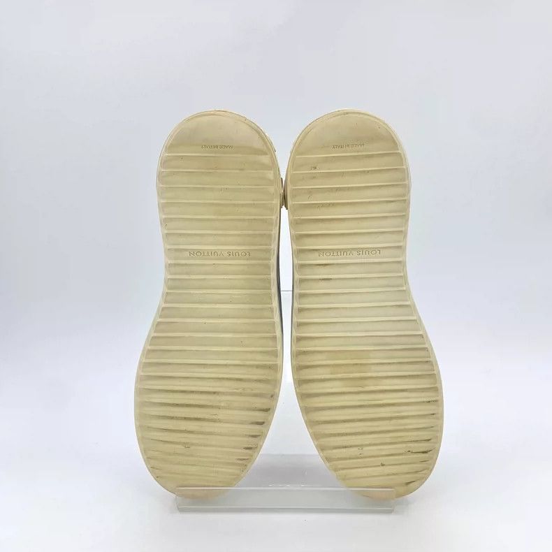 Louis Vuitton Louis Vuitton White side logo printed lace-up platform cas Size US 5 / EU 37 - 5 Thumbnail