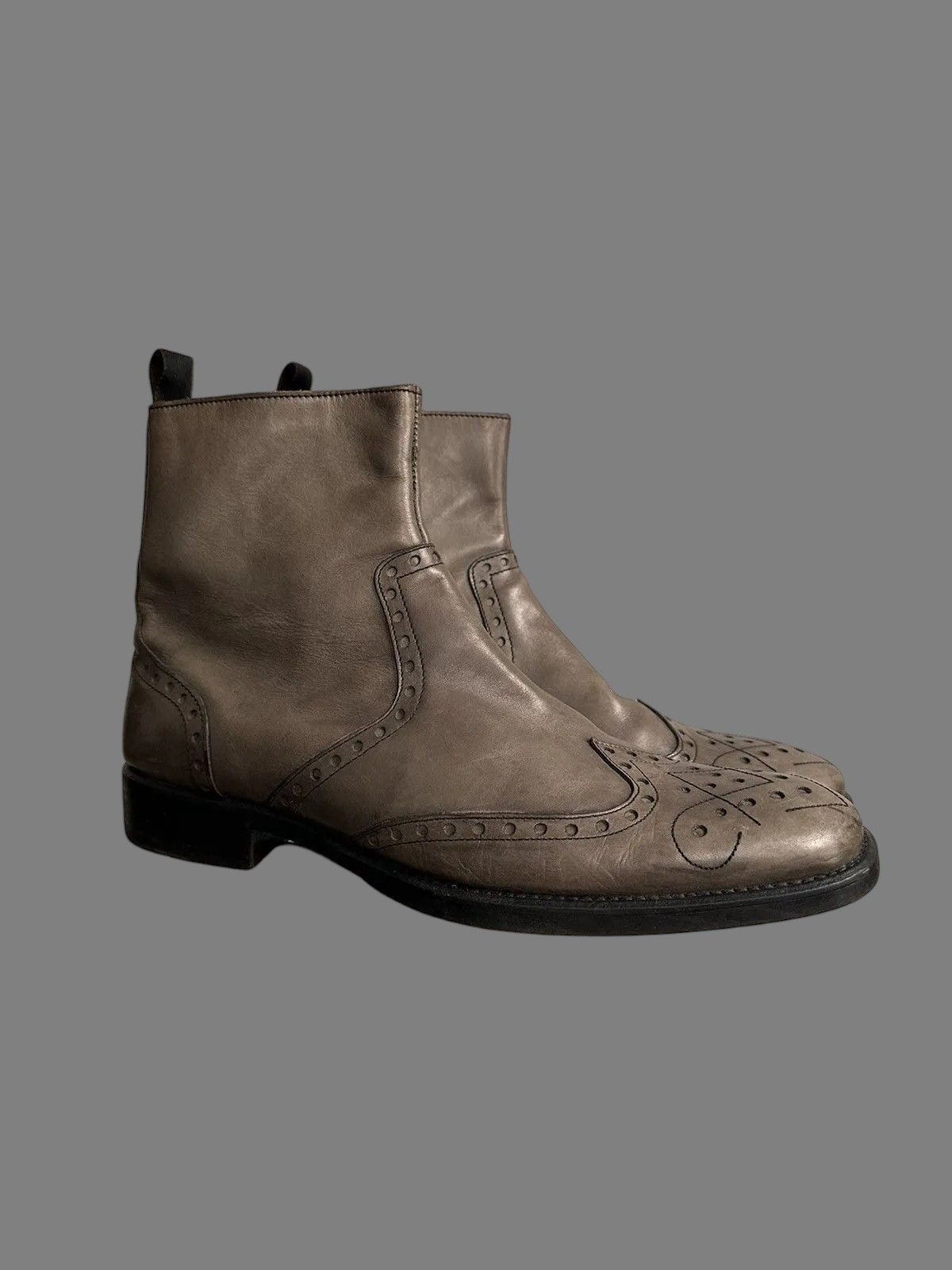 If Six Was Nine Handmade Leather Boots Guidi Rick Owens Rare Last Drop GOA Size US 11 / EU 44 - 3 Thumbnail